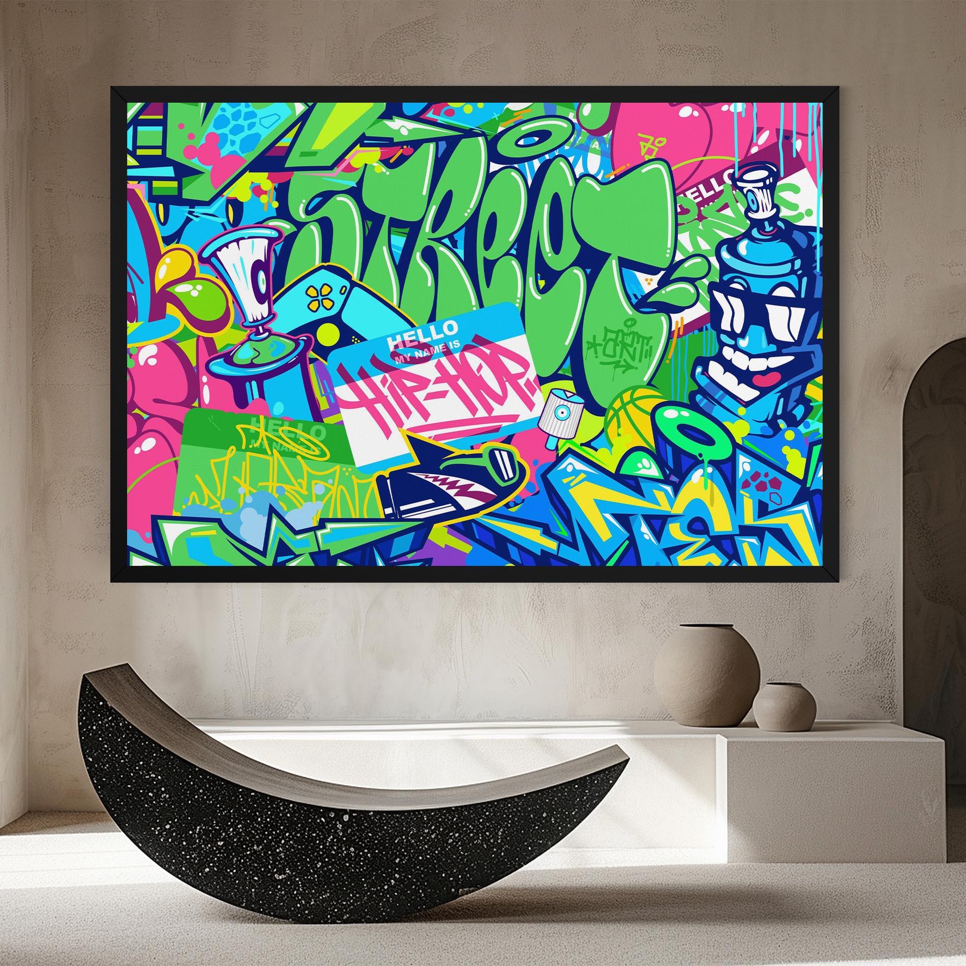 Tablou Canvas Colorful Hip Hop mockup 8