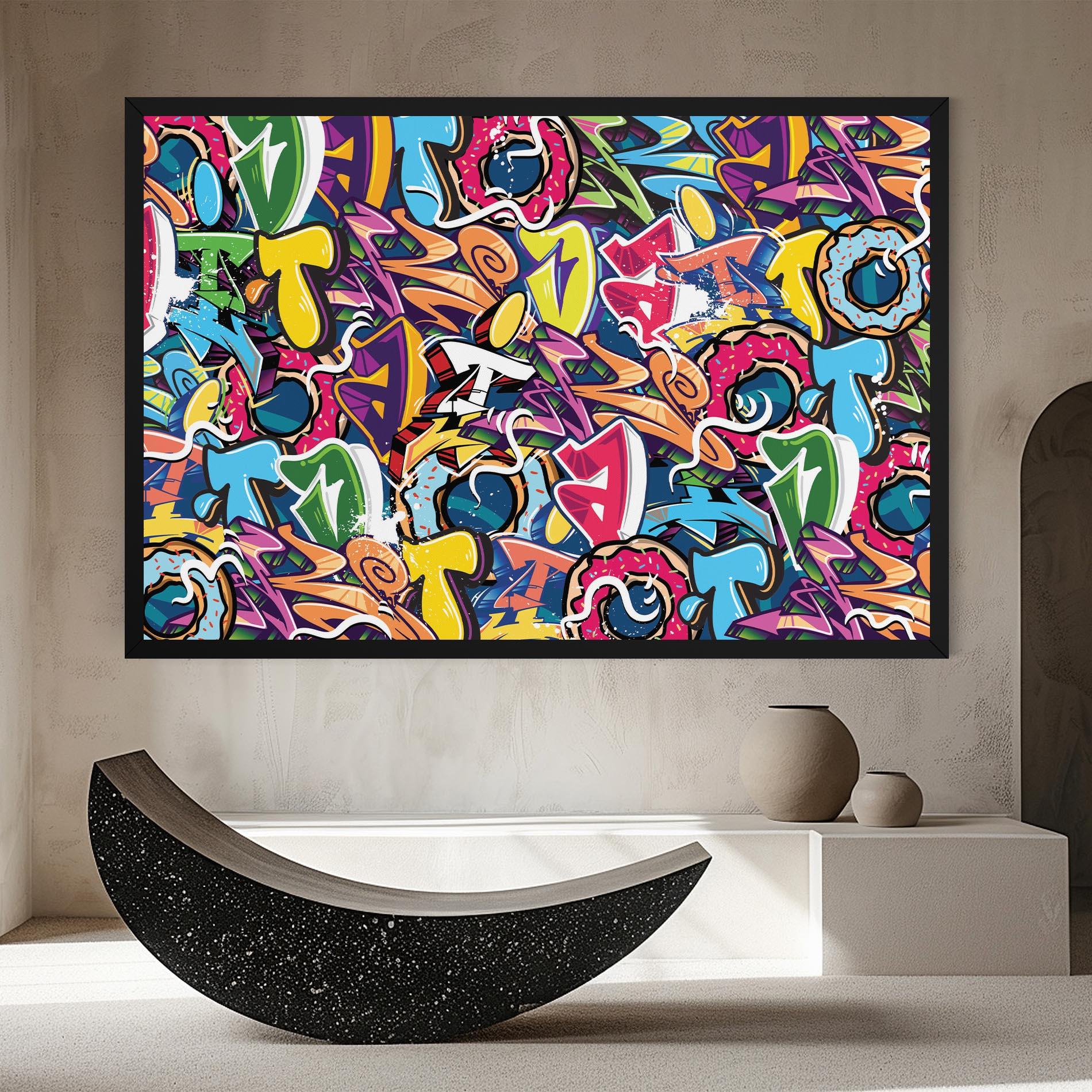 Tablou Canvas Graffiti Letters mockup 8