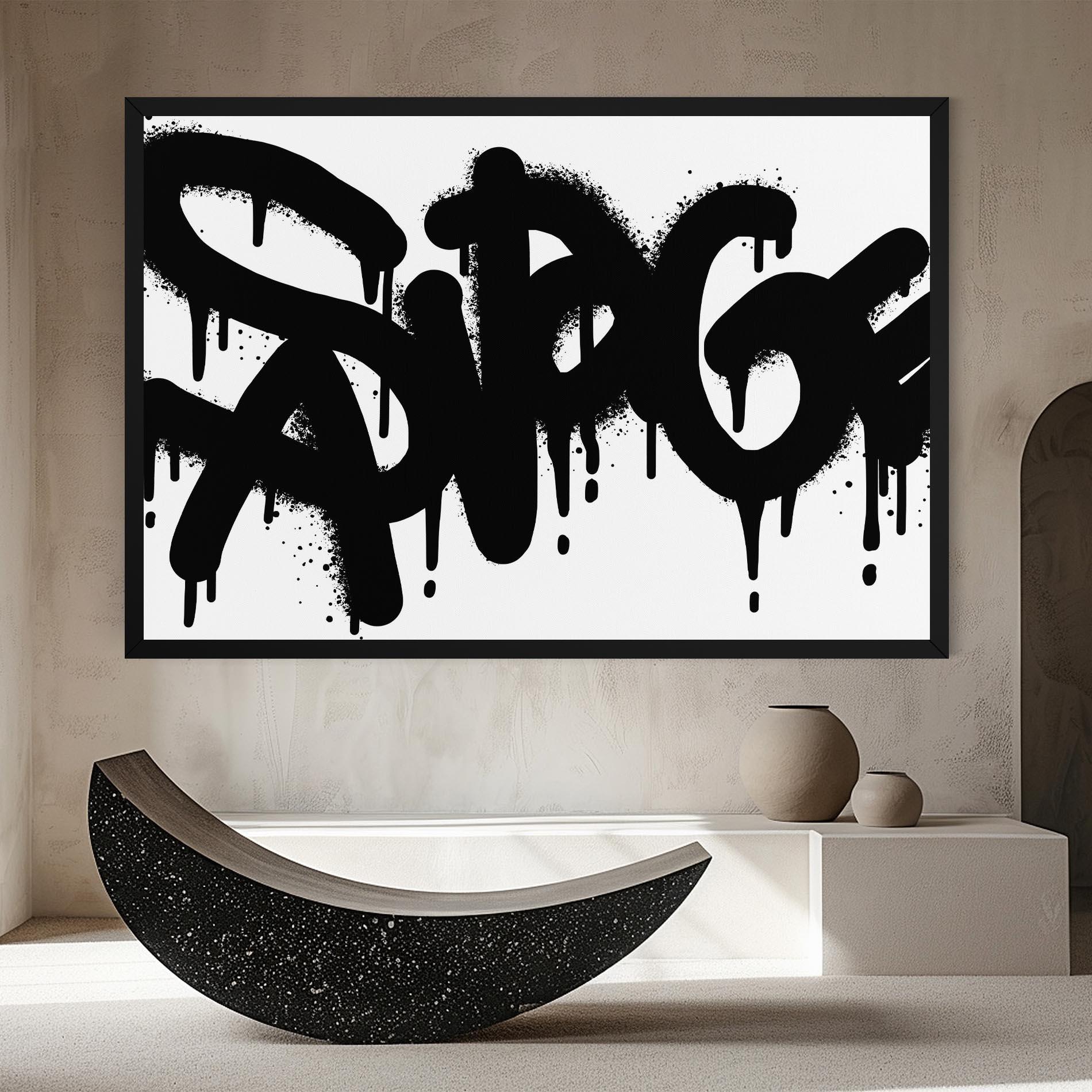 Tablou Canvas Graffiti Savage mockup 8