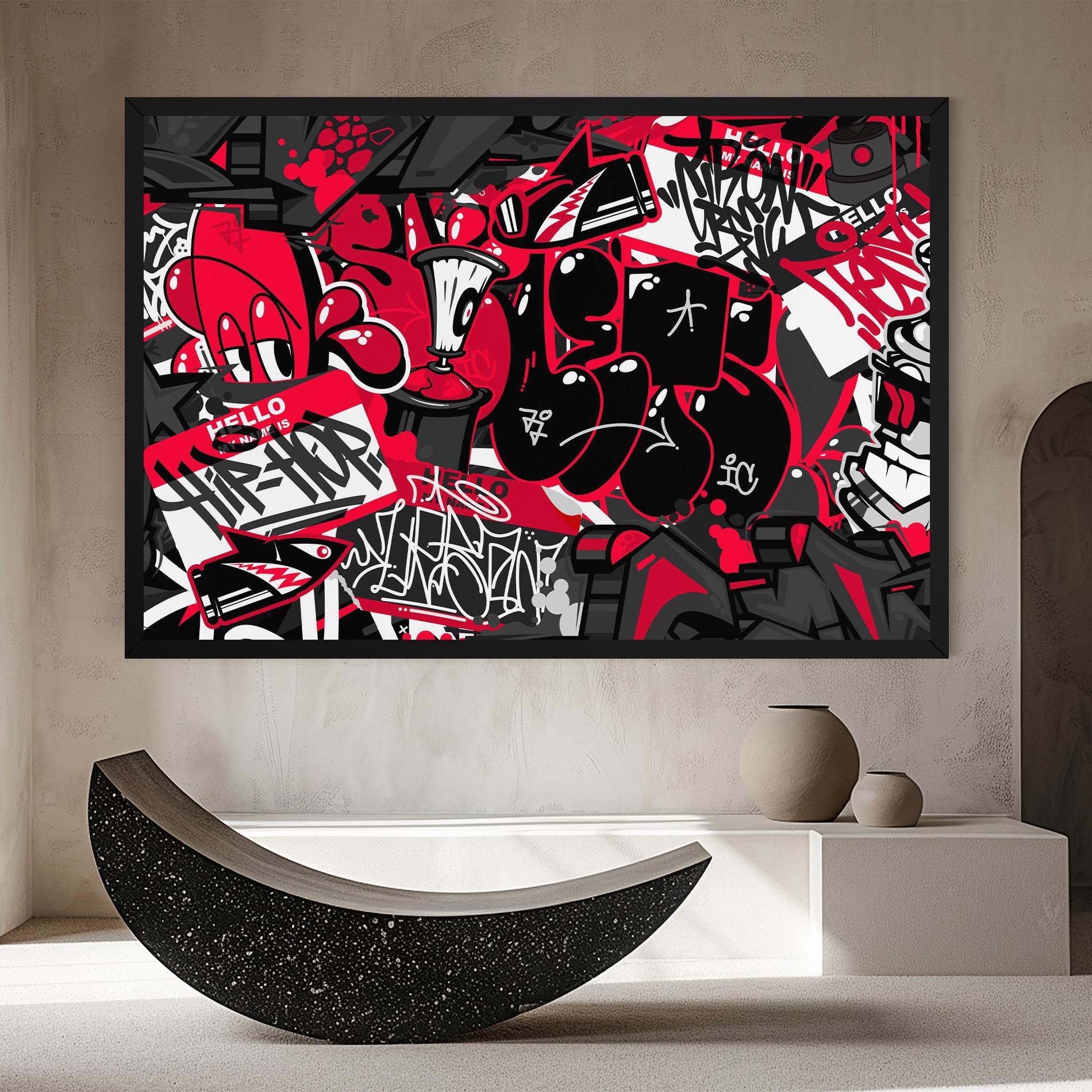 Tablou Canvas Hip Hop Graffiti mockup 8