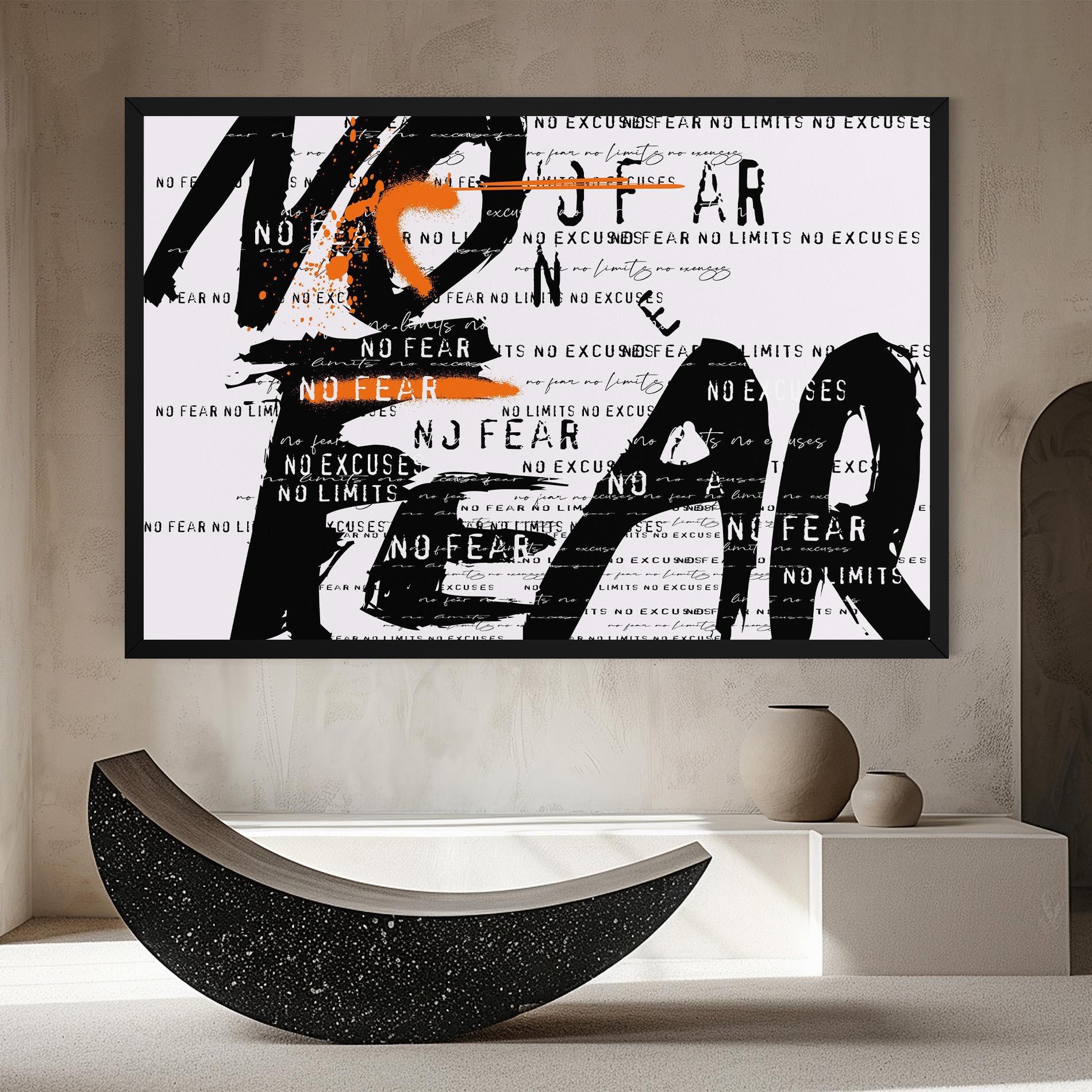 Tablou Canvas No Fear Graffiti mockup 8