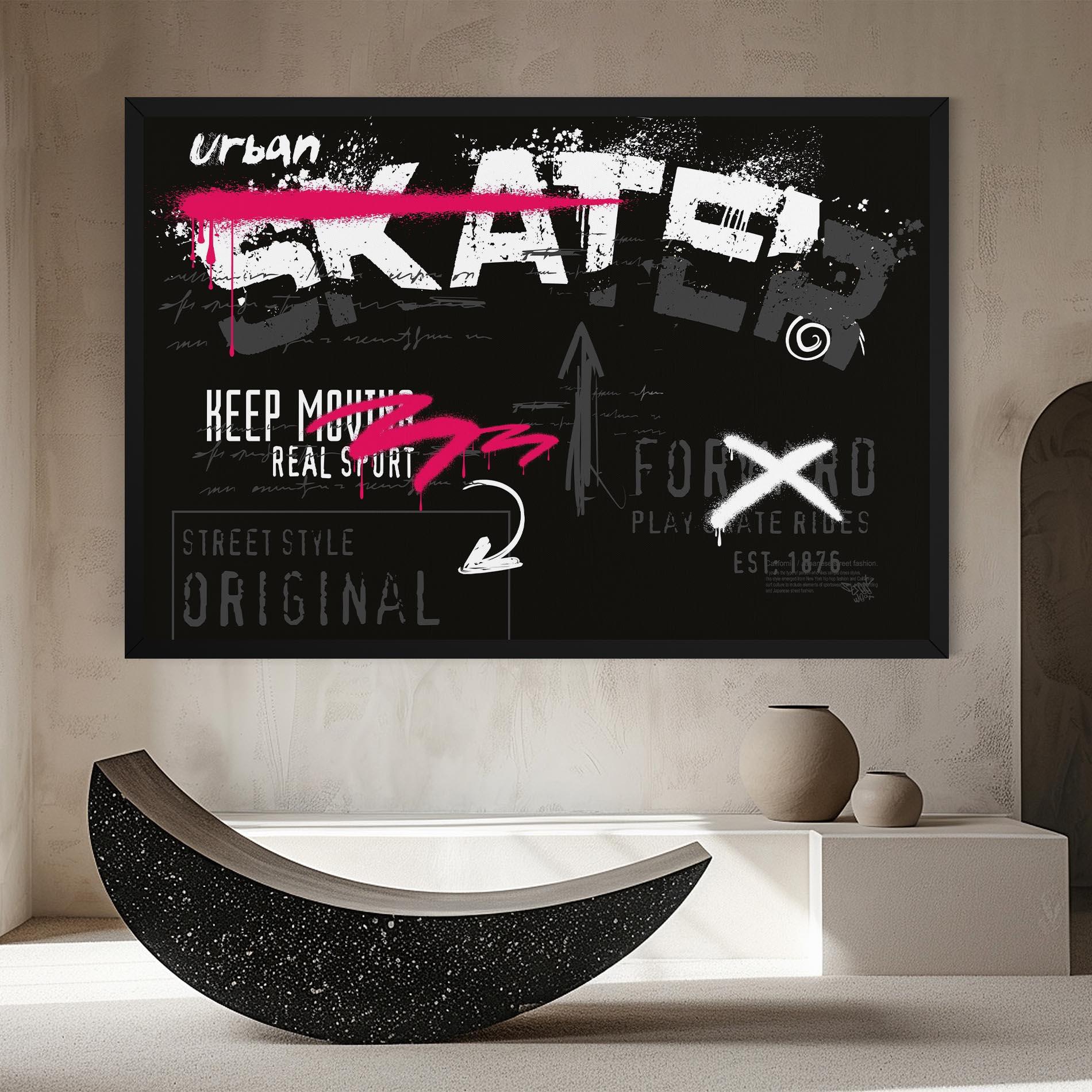 Tablou Canvas Skater Spray mockup 8