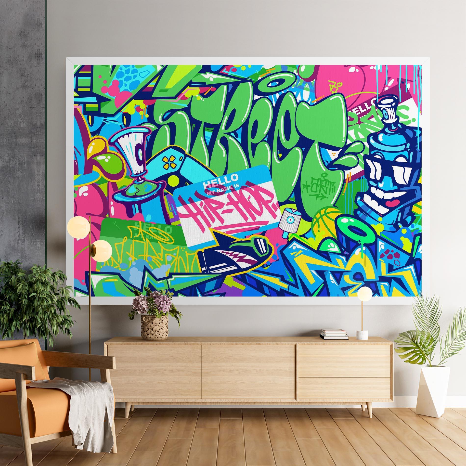 Tablou Canvas Colorful Hip Hop mockup 9