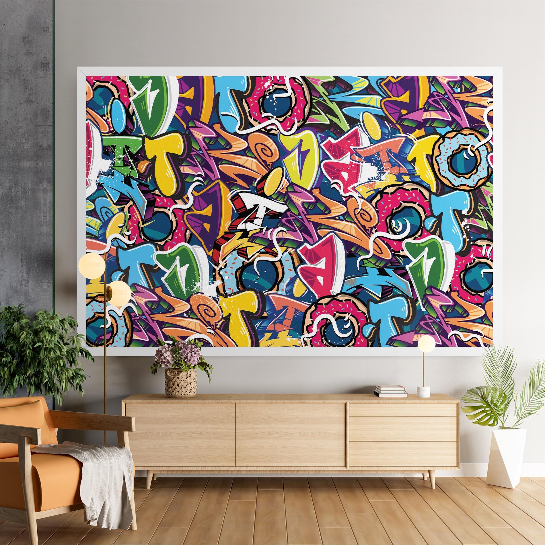 Tablou Canvas Graffiti Letters mockup 9