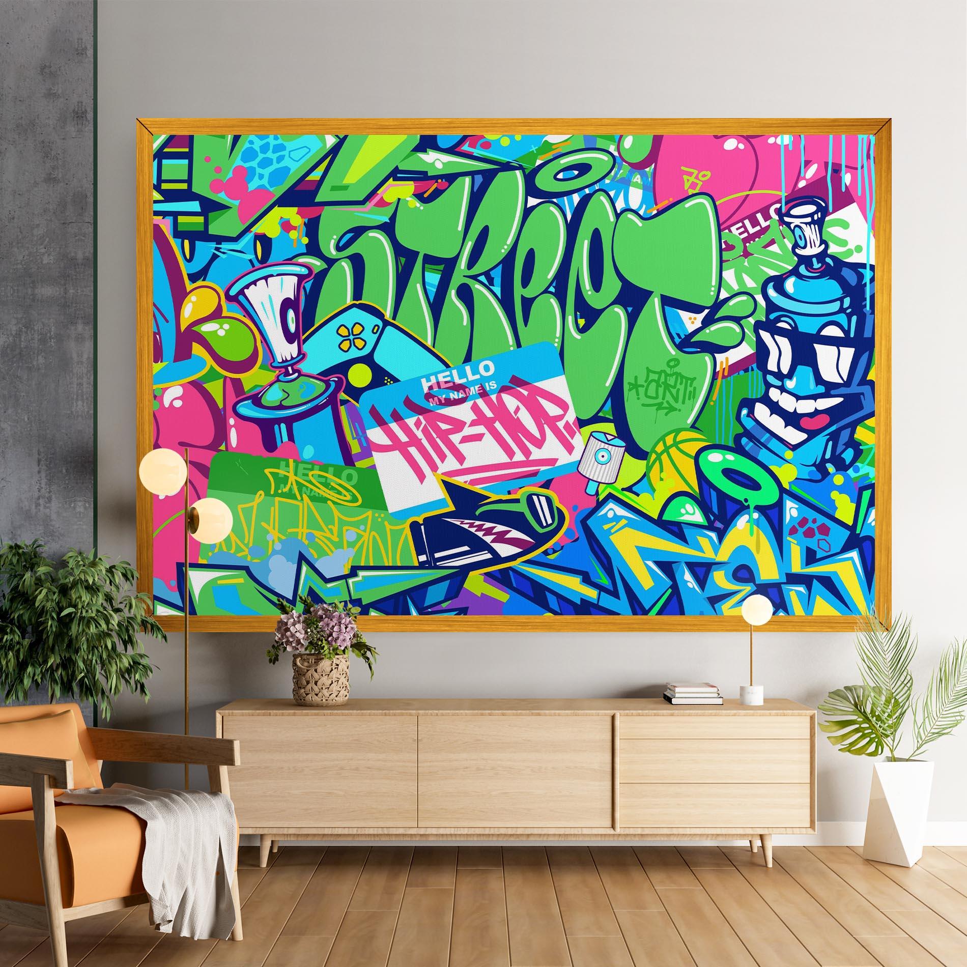 Tablou Canvas Colorful Hip Hop mockup 9