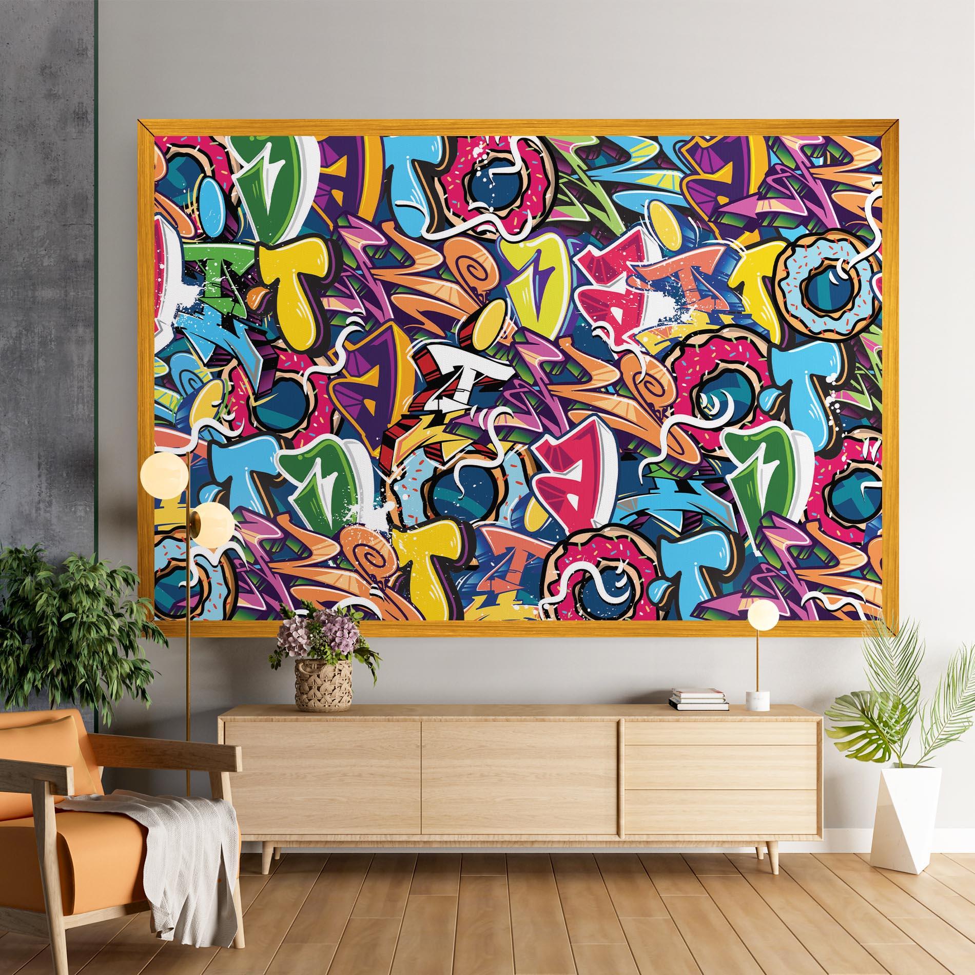 Tablou Canvas Graffiti Letters mockup 9