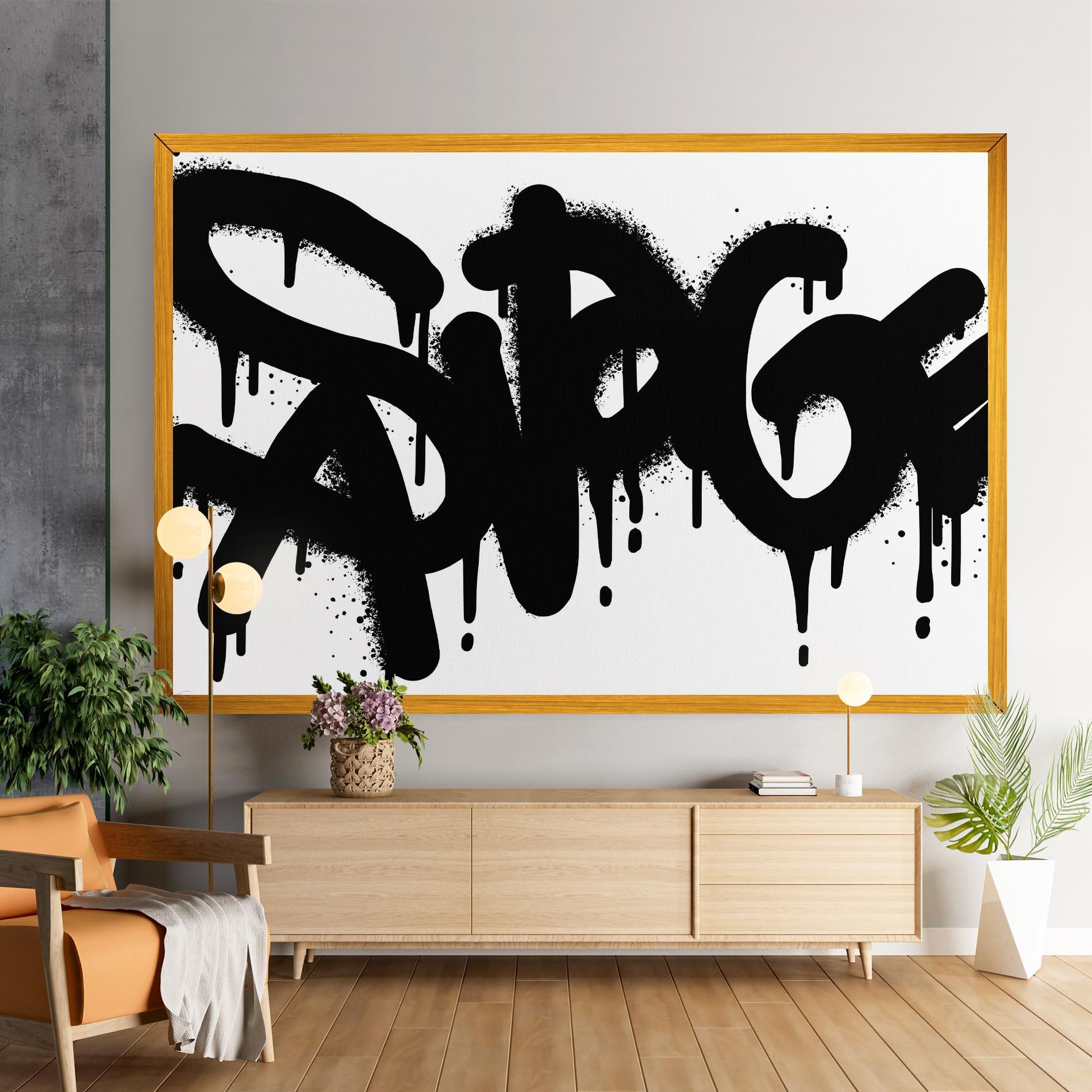 Tablou Canvas Graffiti Savage mockup 9