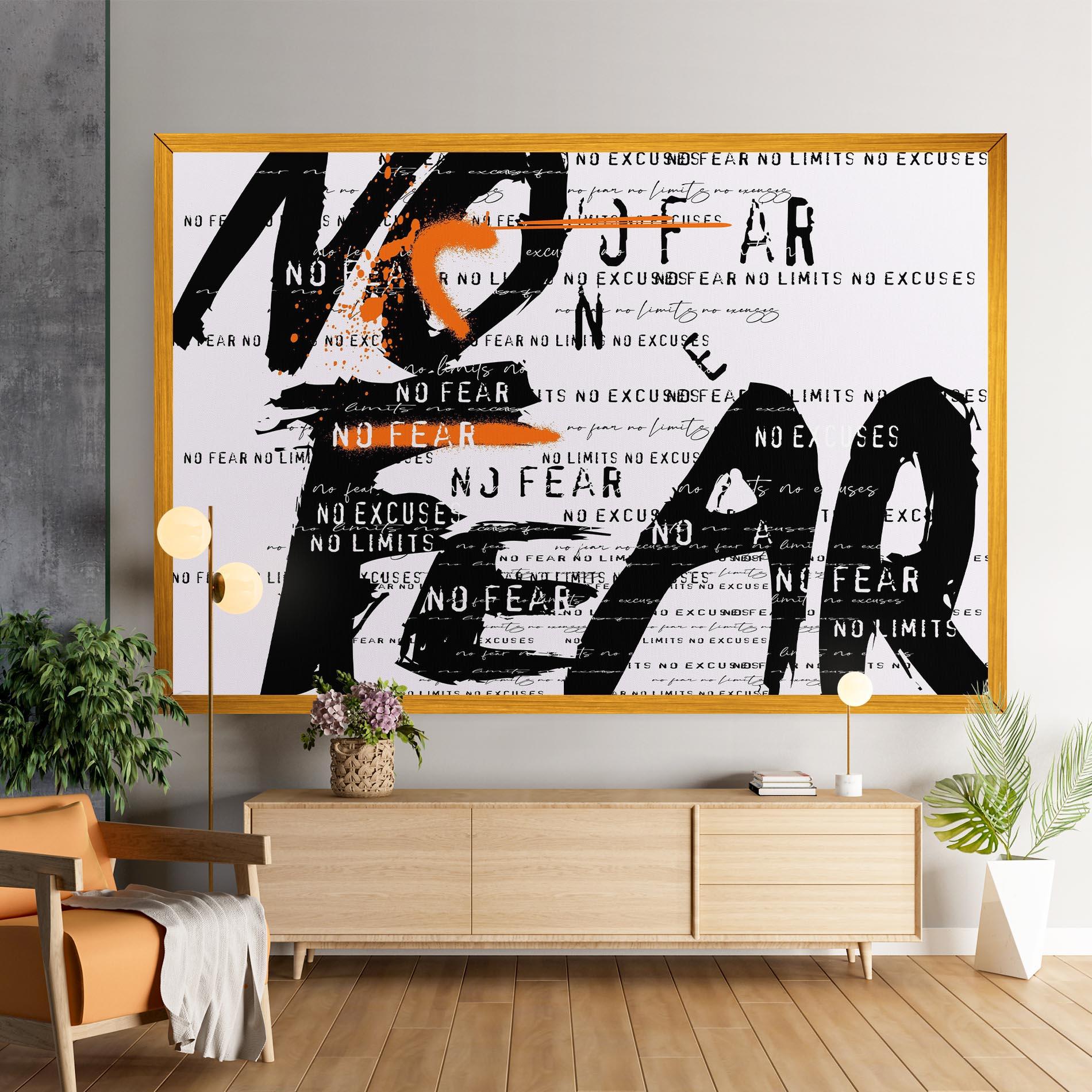 Tablou Canvas No Fear Graffiti mockup 9