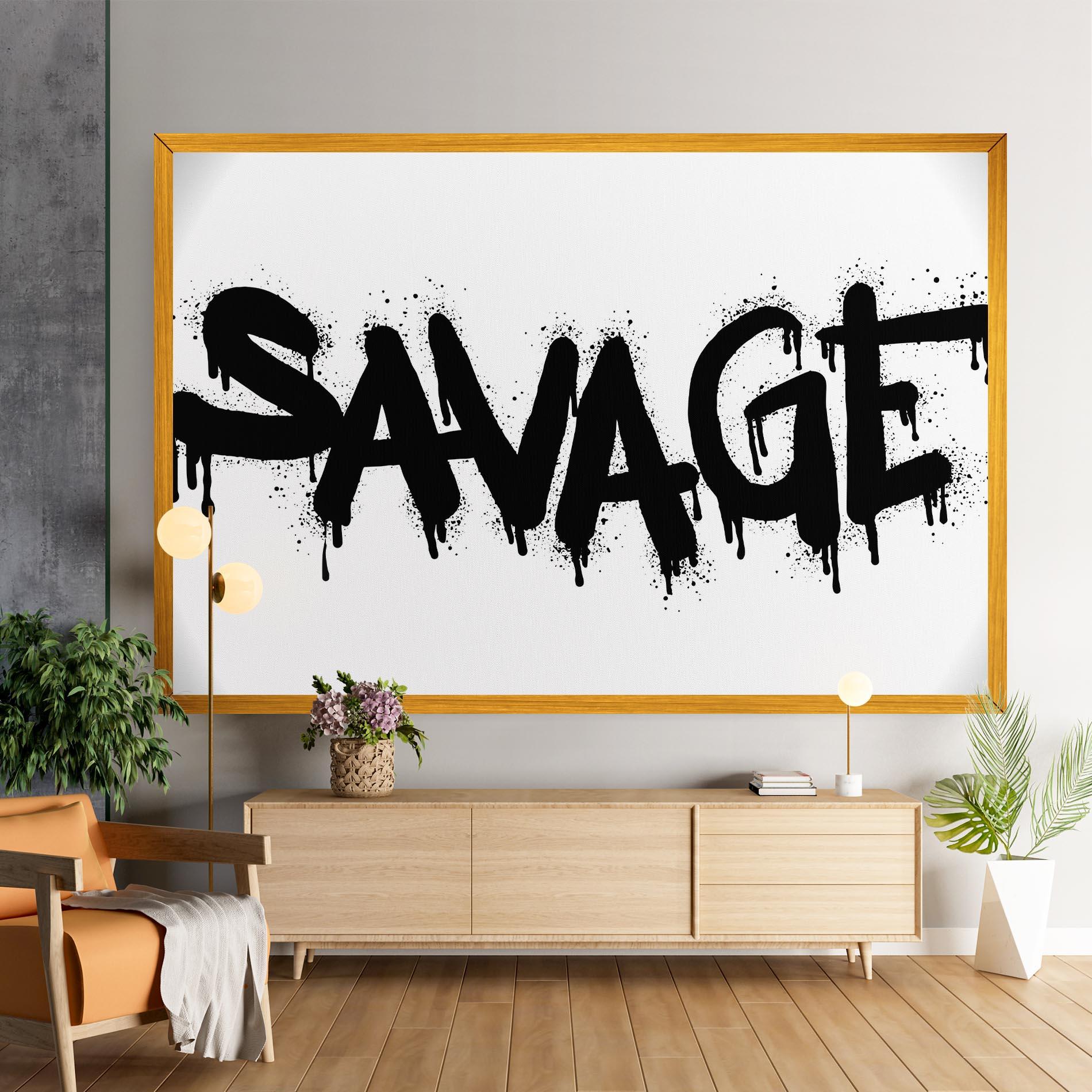 Tablou Canvas Savage Graffiti Spray mockup 9