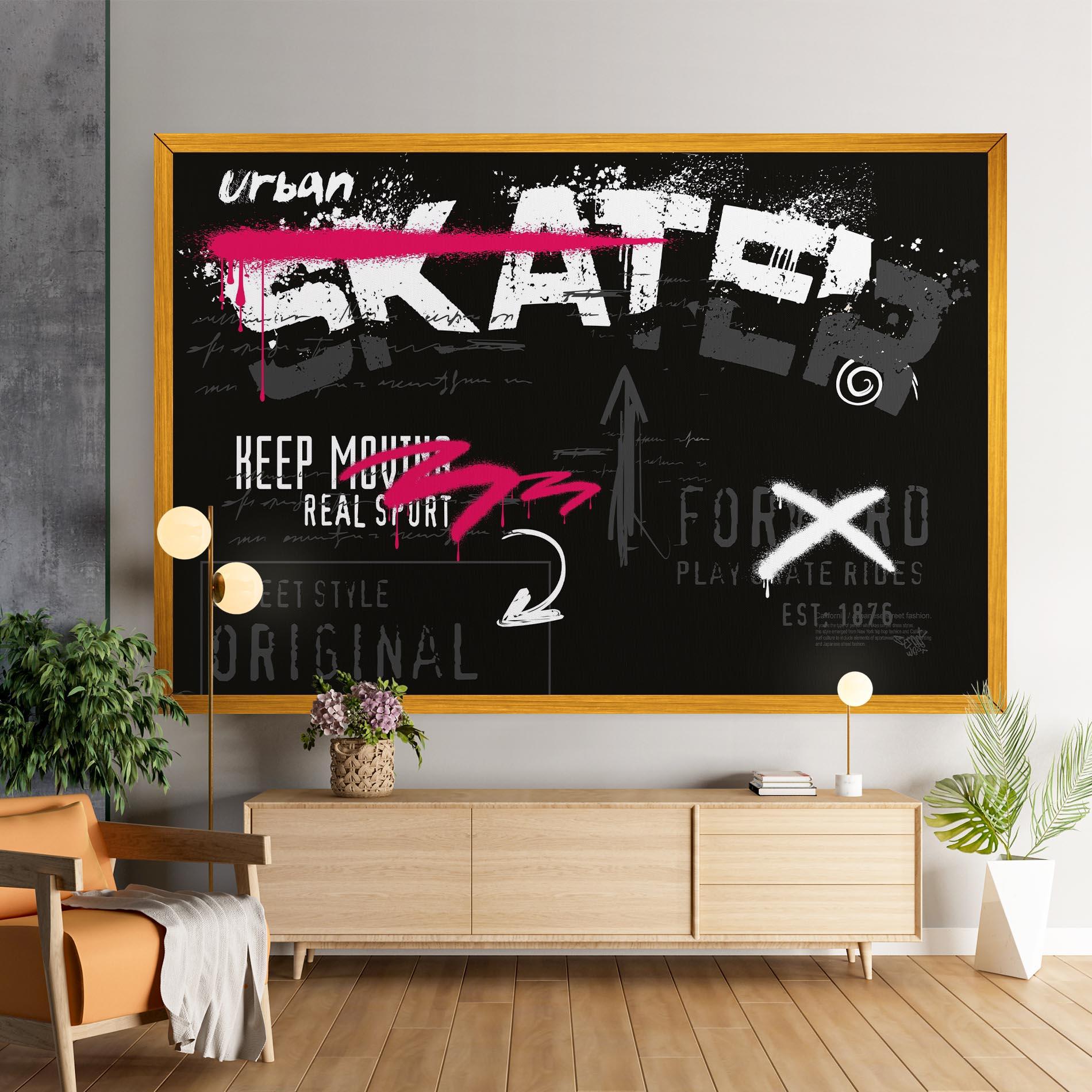 Tablou Canvas Skater Spray mockup 9