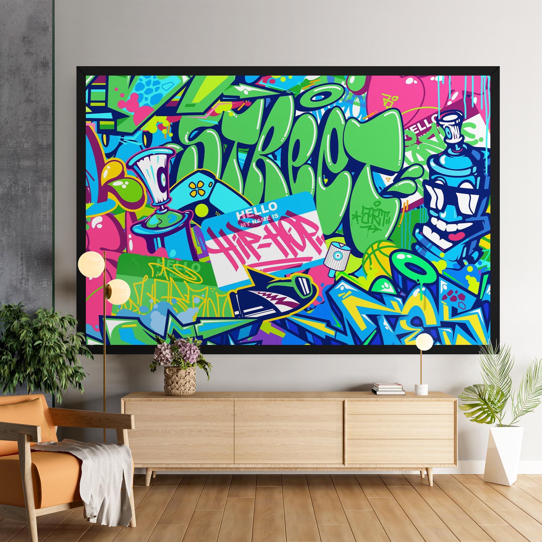Tablou Canvas Colorful Hip Hop mockup 9