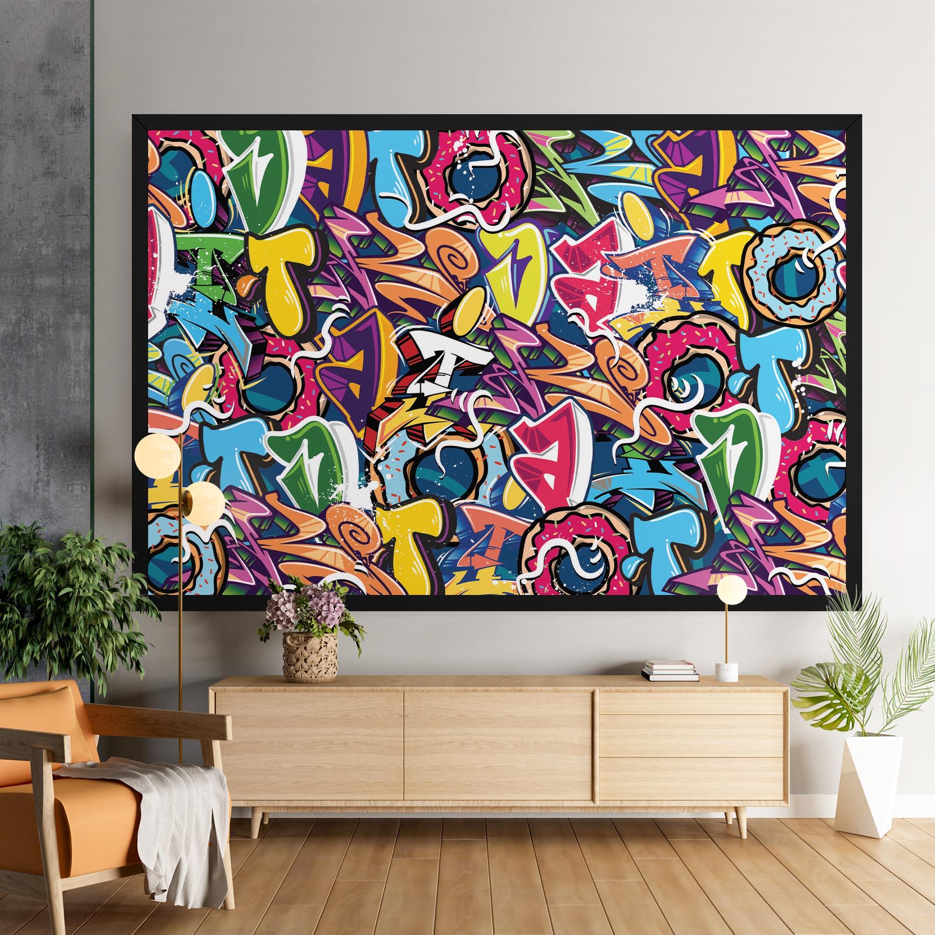 Tablou Canvas Graffiti Letters mockup 9