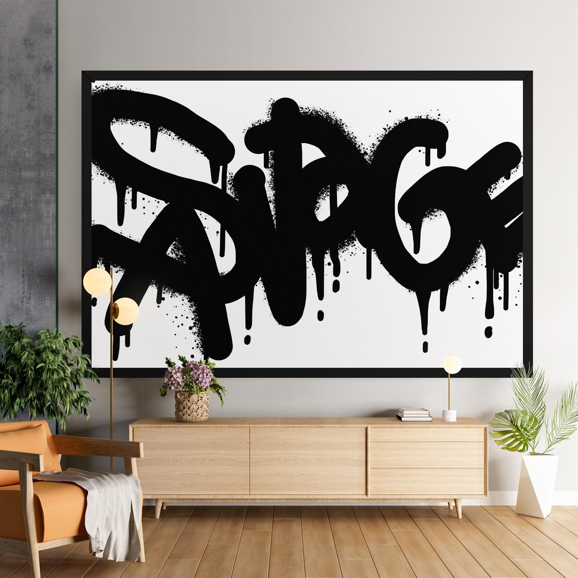 Tablou Canvas Graffiti Savage mockup 9