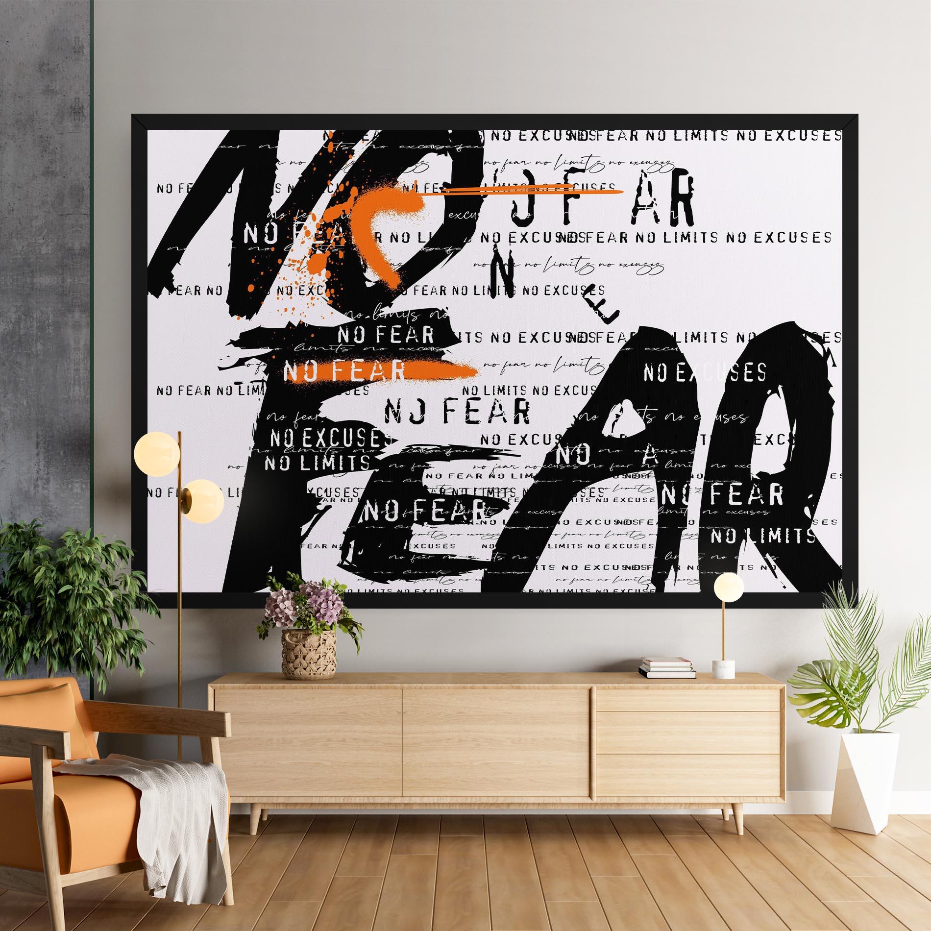 Tablou Canvas No Fear Graffiti mockup 9