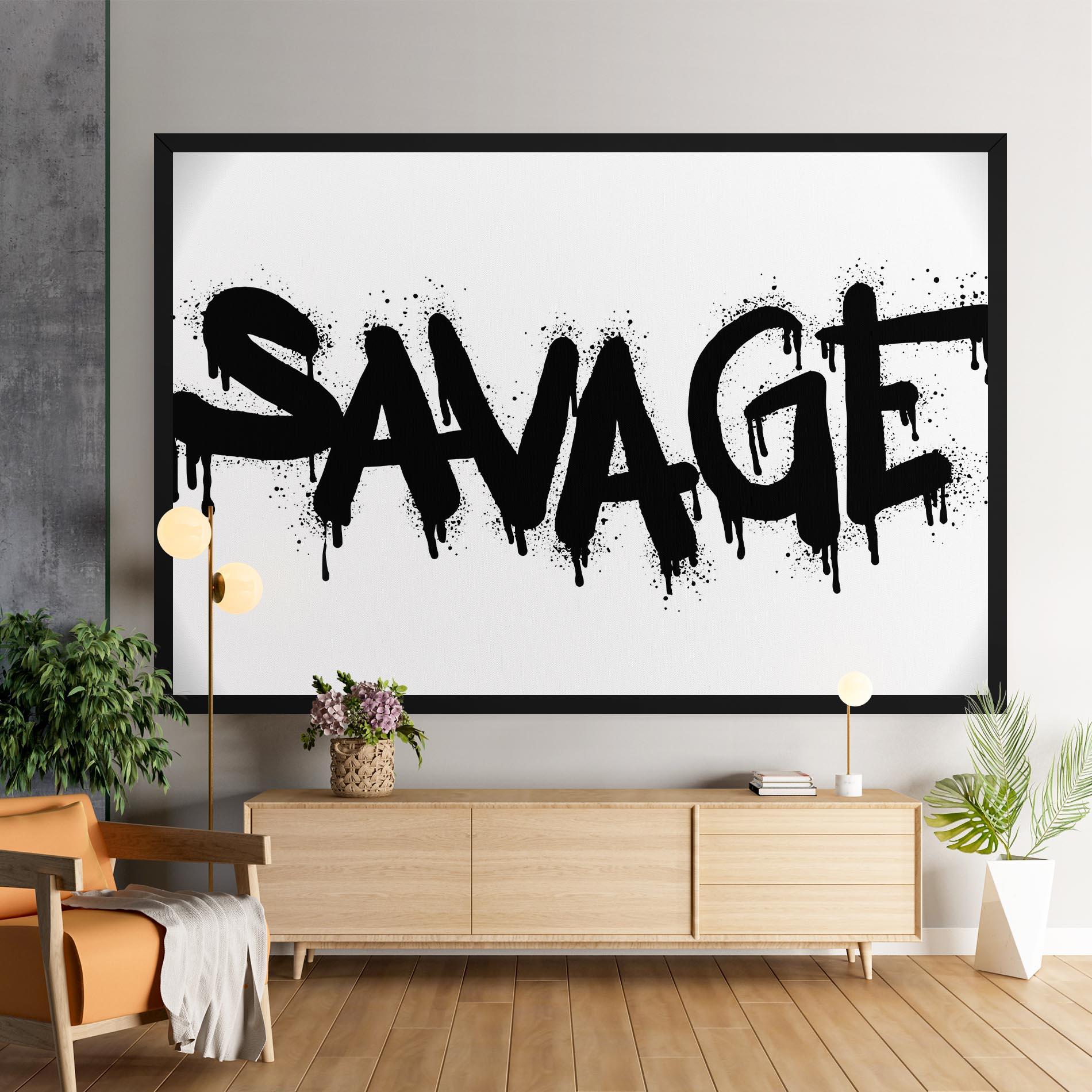 Tablou Canvas Savage Graffiti Spray mockup 9