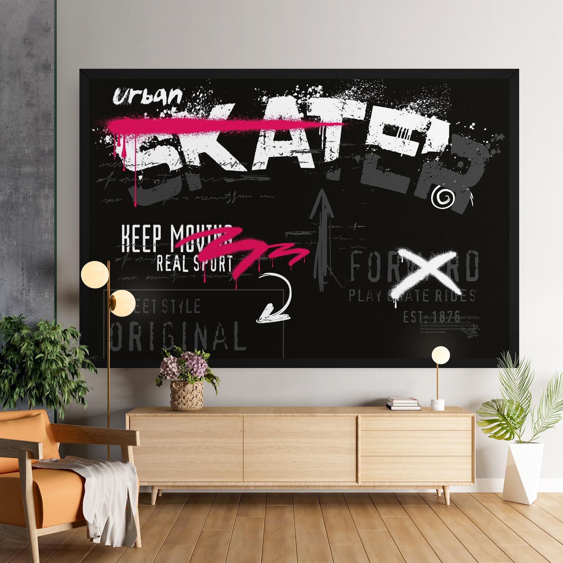 Tablou Canvas Skater Spray mockup 9