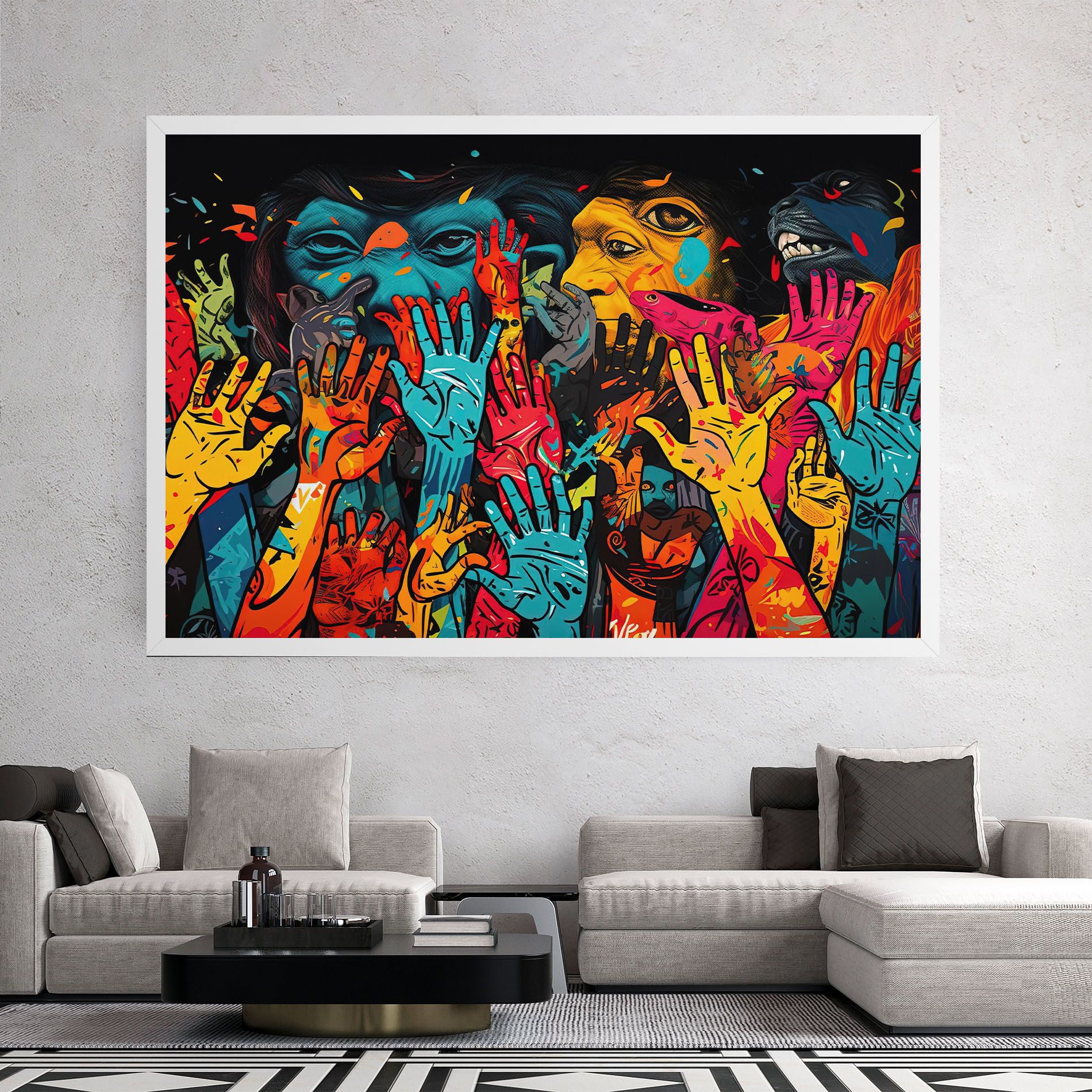 Colorful Hands mockup 2