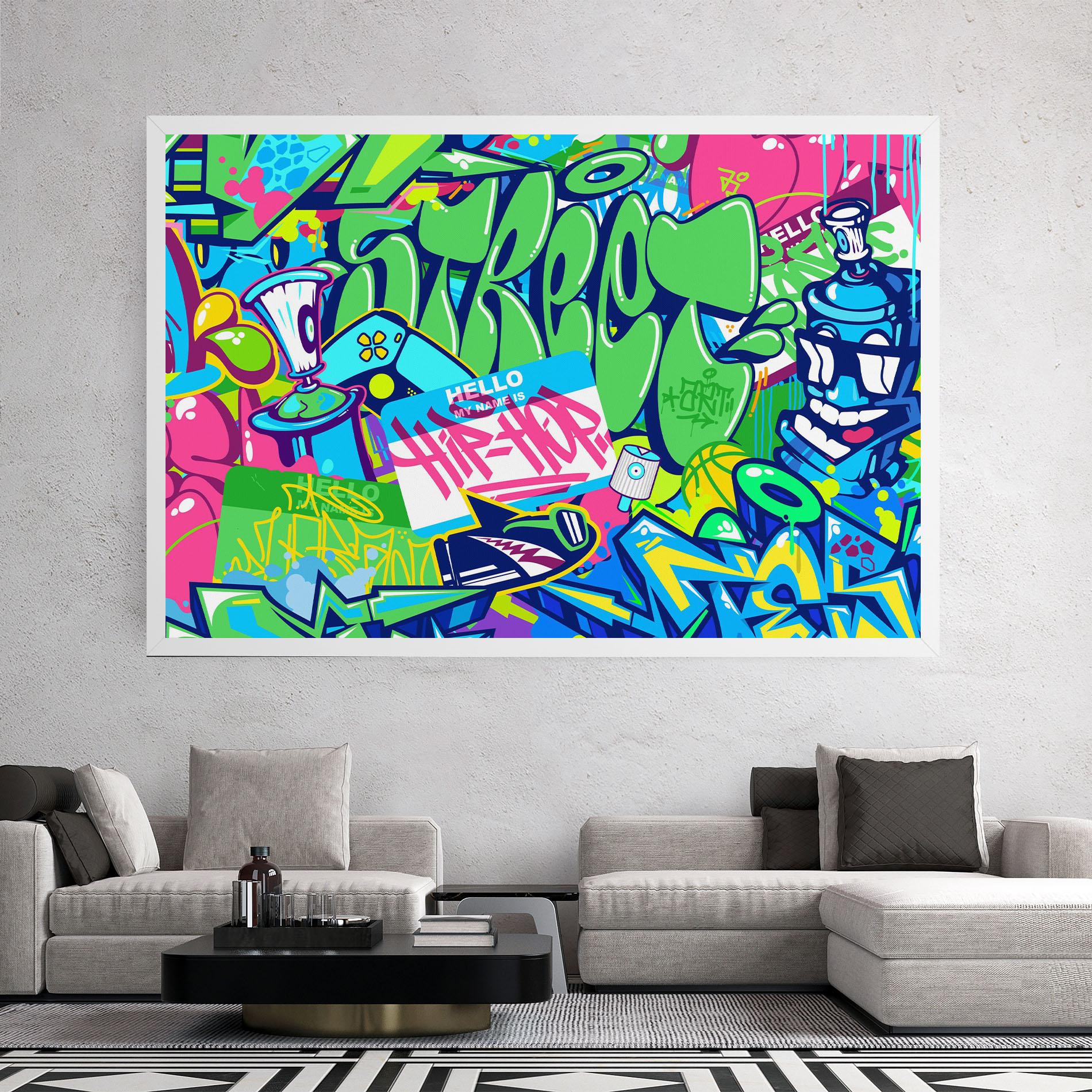 Tablou Canvas Colorful Hip Hop mockup 2