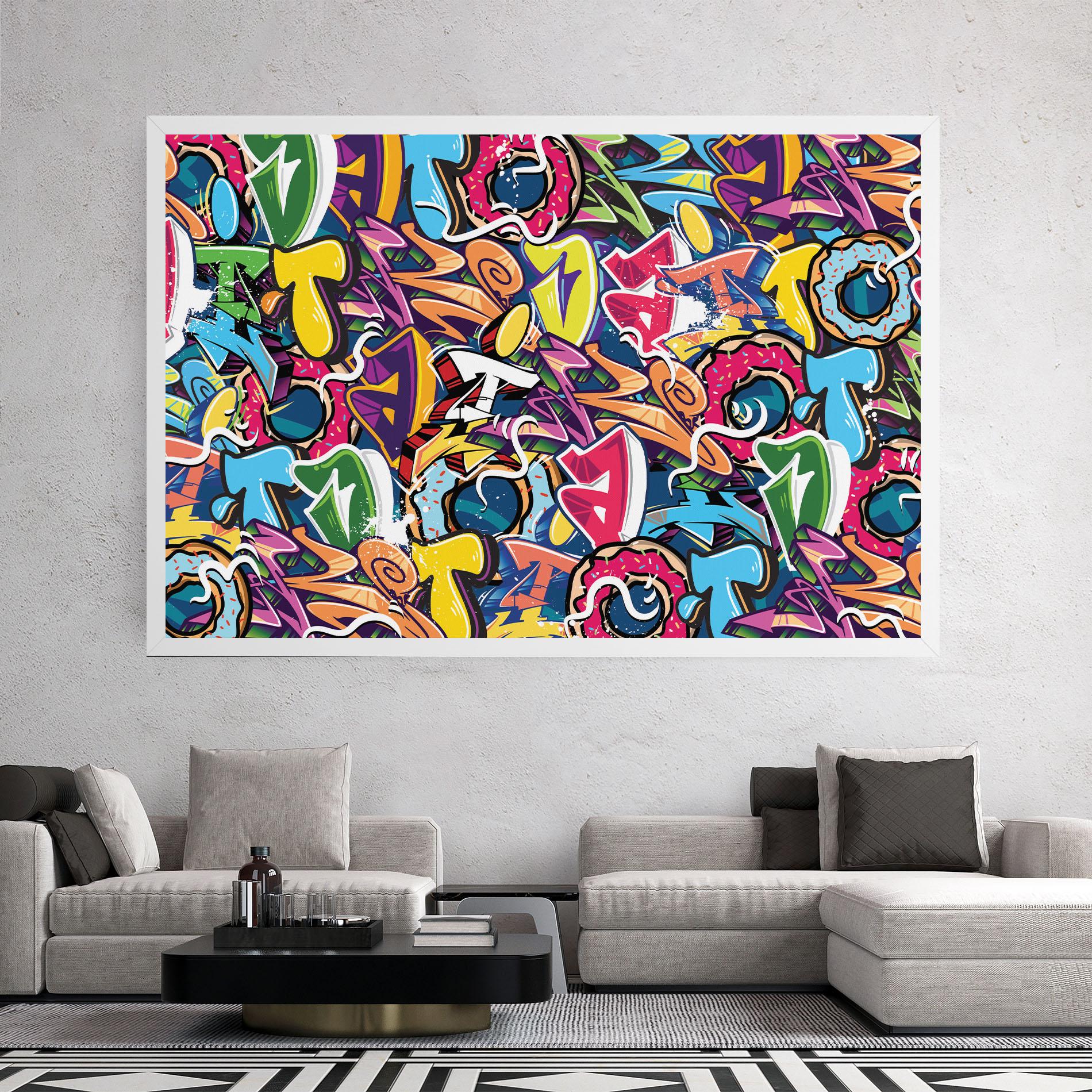 Tablou Canvas Graffiti Letters mockup 2