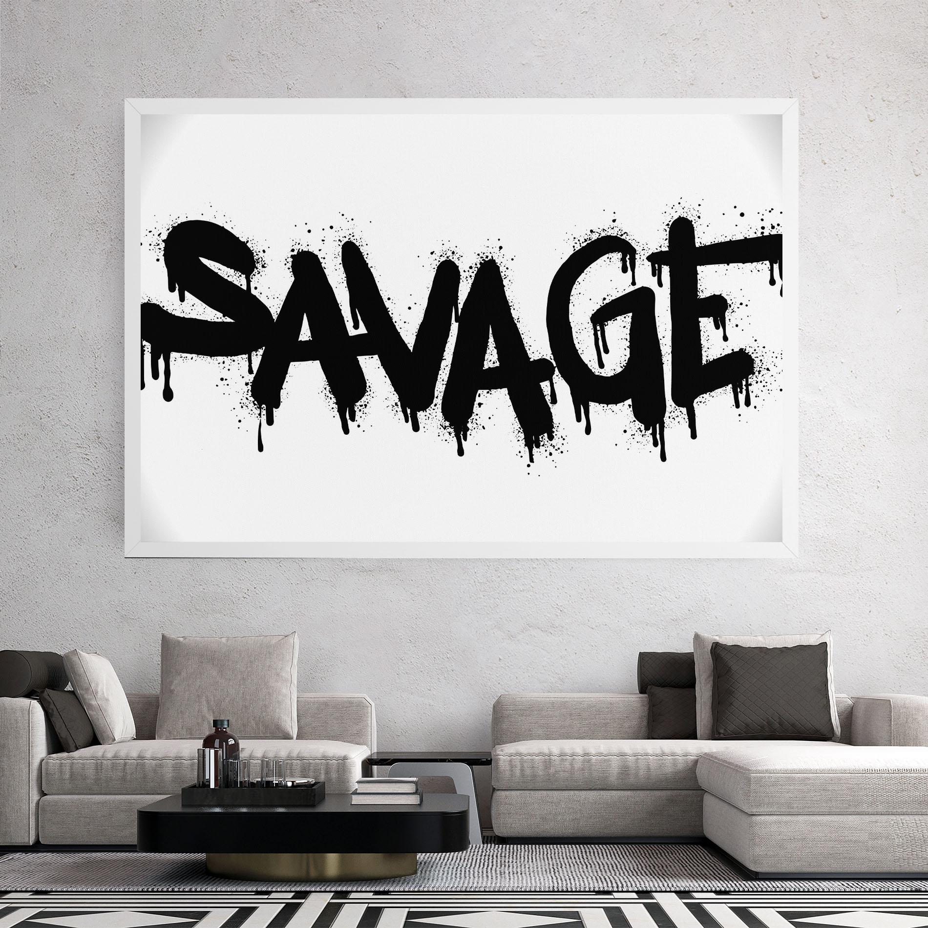 Tablou Canvas Savage Graffiti Spray mockup 2