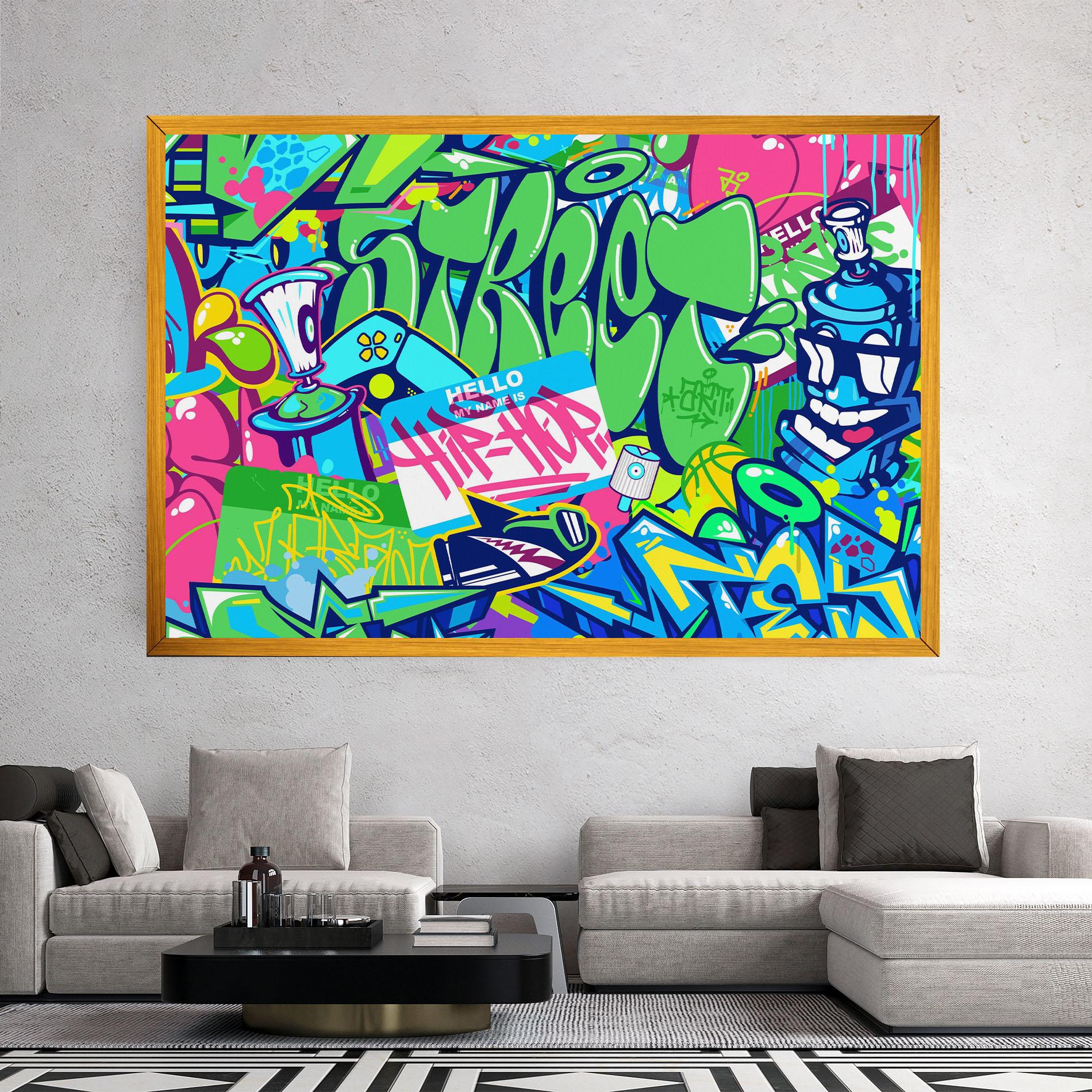 Tablou Canvas Colorful Hip Hop mockup 2