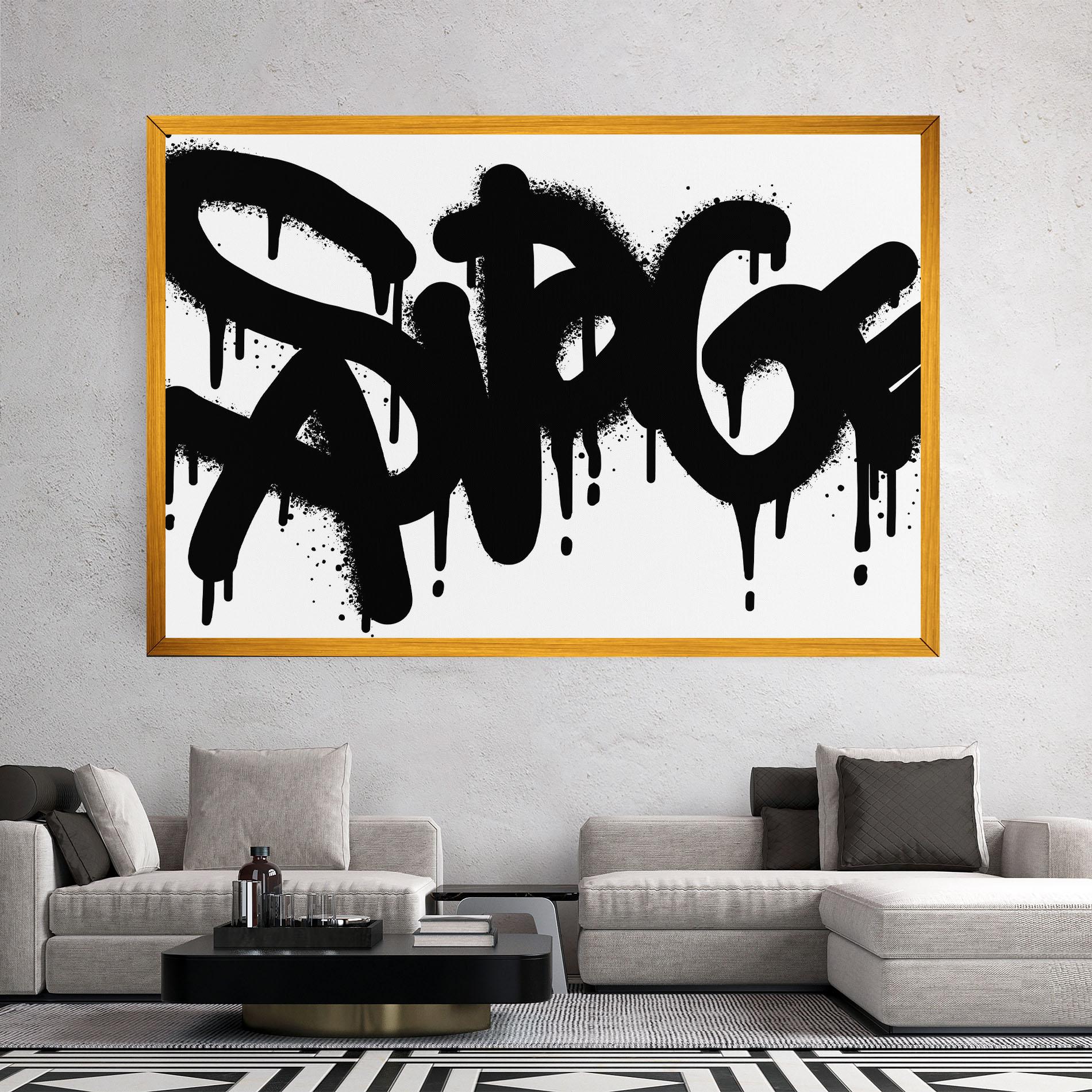 Tablou Canvas Graffiti Savage mockup 2