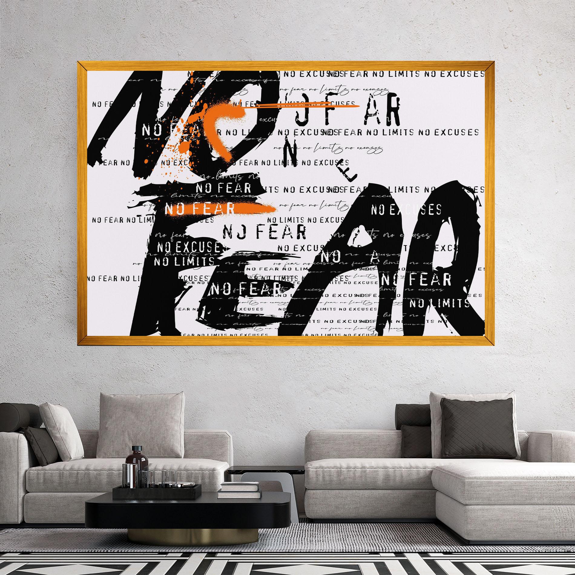 Tablou Canvas No Fear Graffiti mockup 2