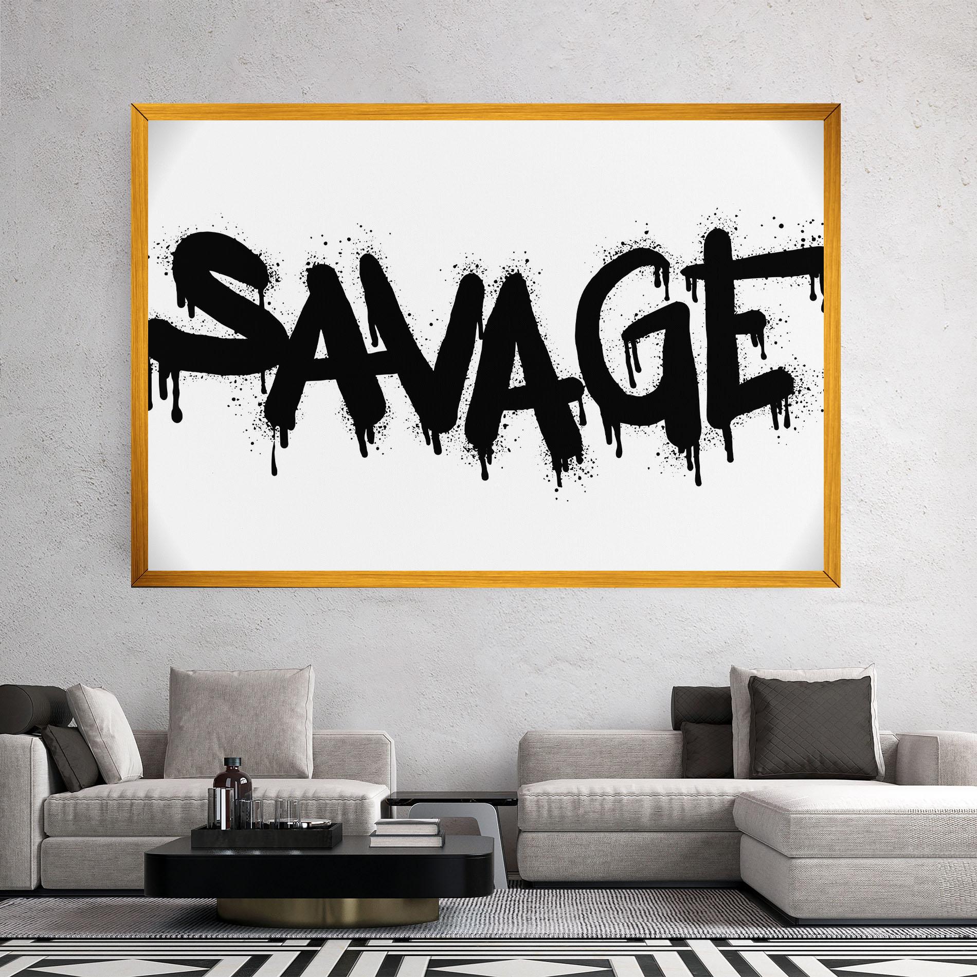 Tablou Canvas Savage Graffiti Spray mockup 2