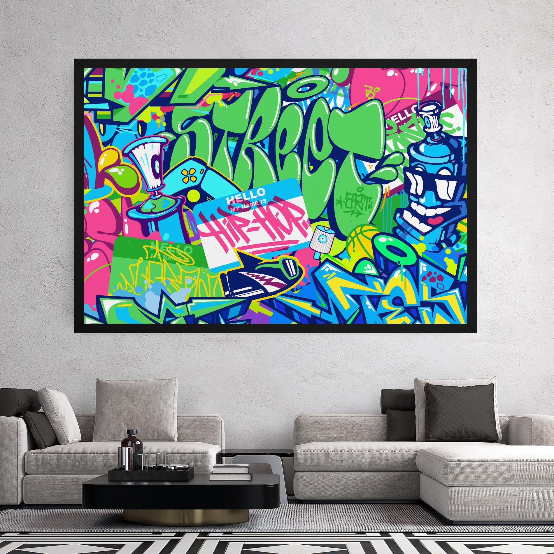 Tablou Canvas Colorful Hip Hop mockup 2