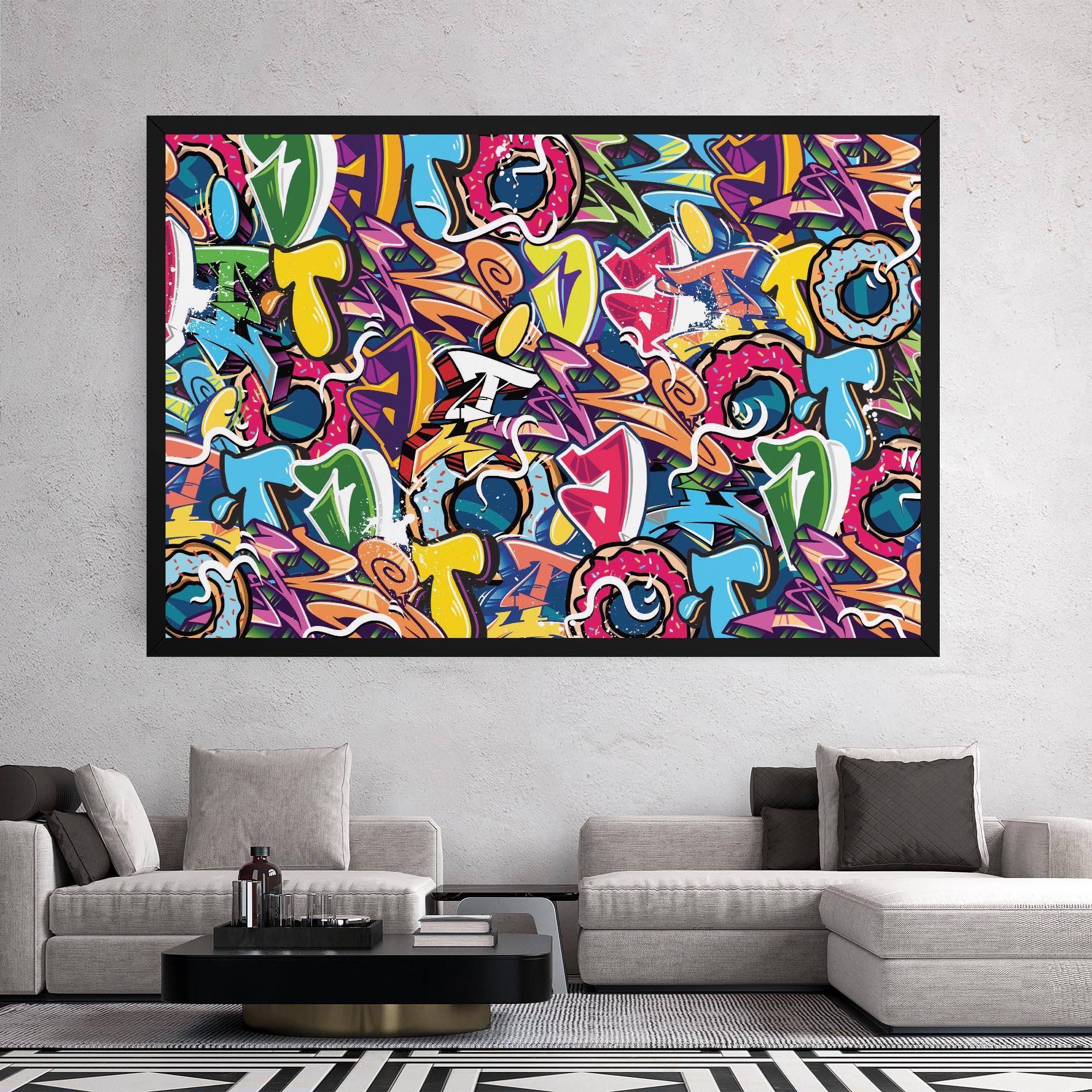 Tablou Canvas Graffiti Letters mockup 2