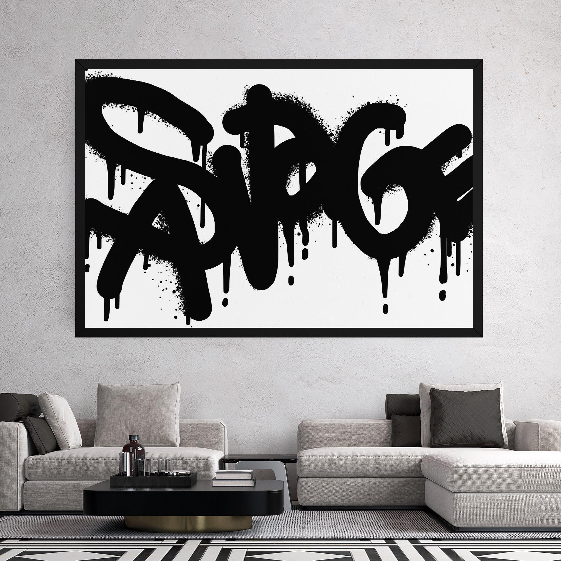 Tablou Canvas Graffiti Savage mockup 2