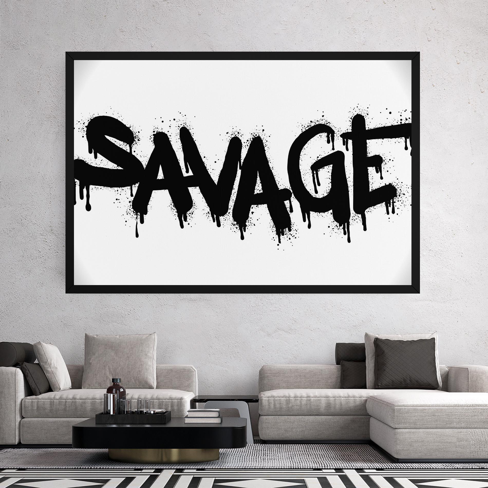 Tablou Canvas Savage Graffiti Spray mockup 2