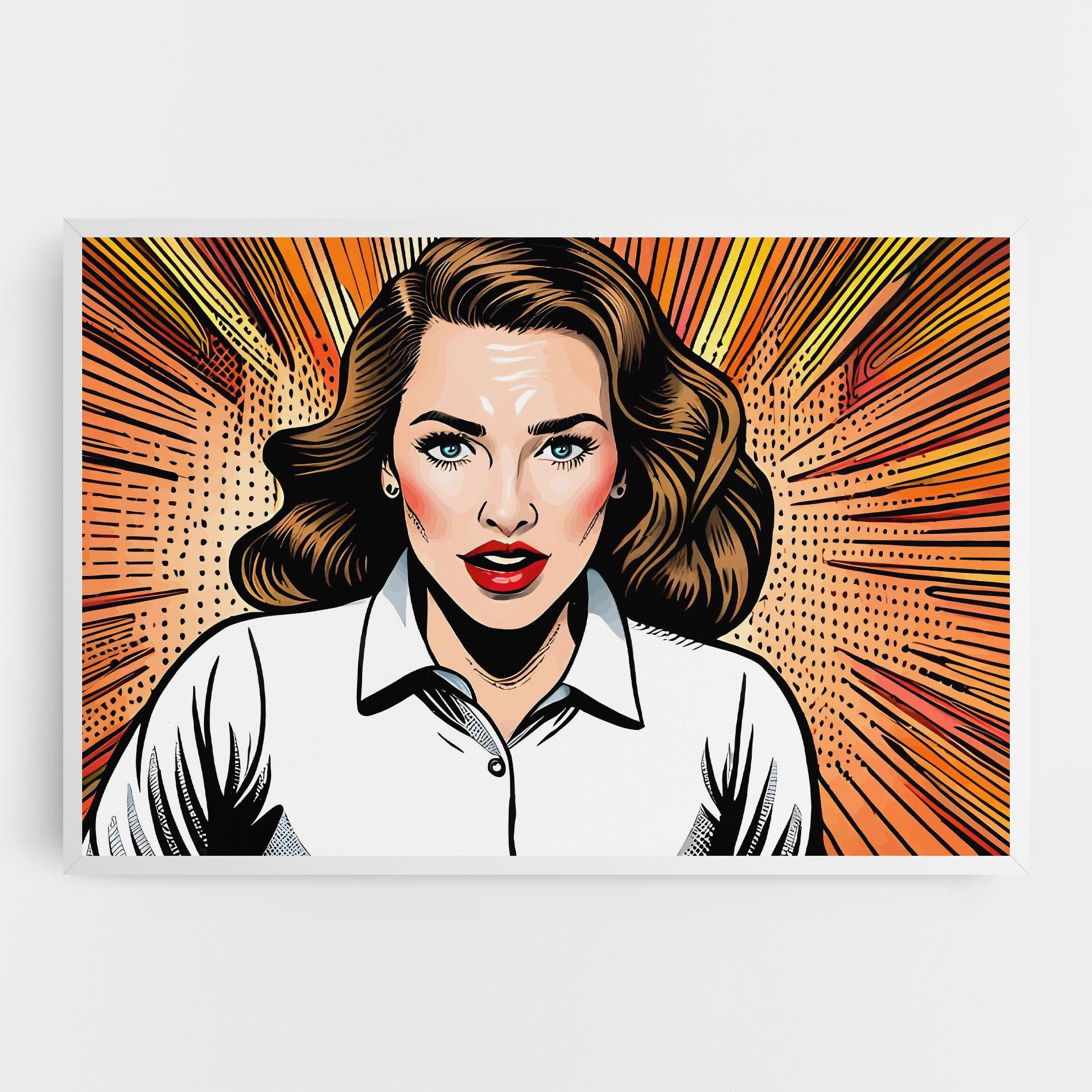 Tablou Canvas Blue Eye Pop Art mockup 0