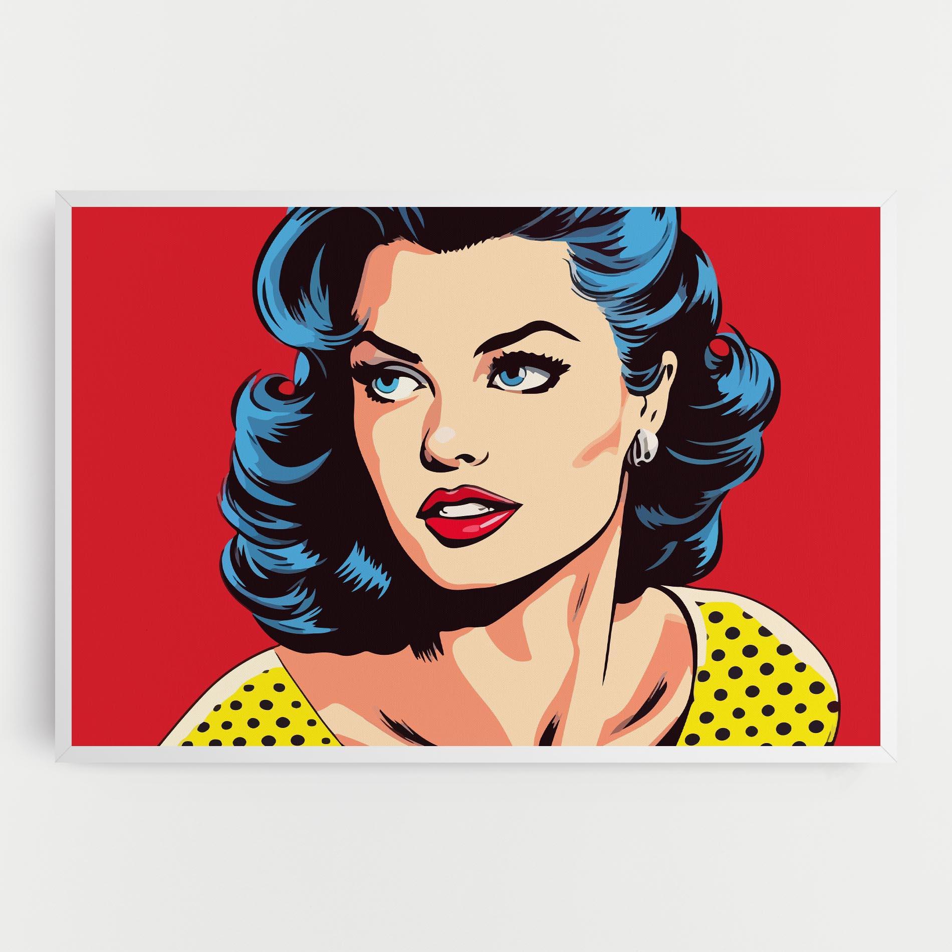 Tablou Canvas Blue Pop Eyes mockup 0