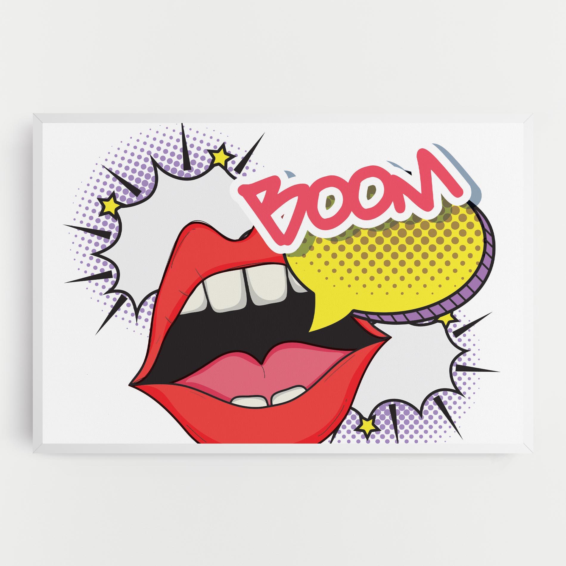 Tablou Canvas Boom Pop Art mockup 0