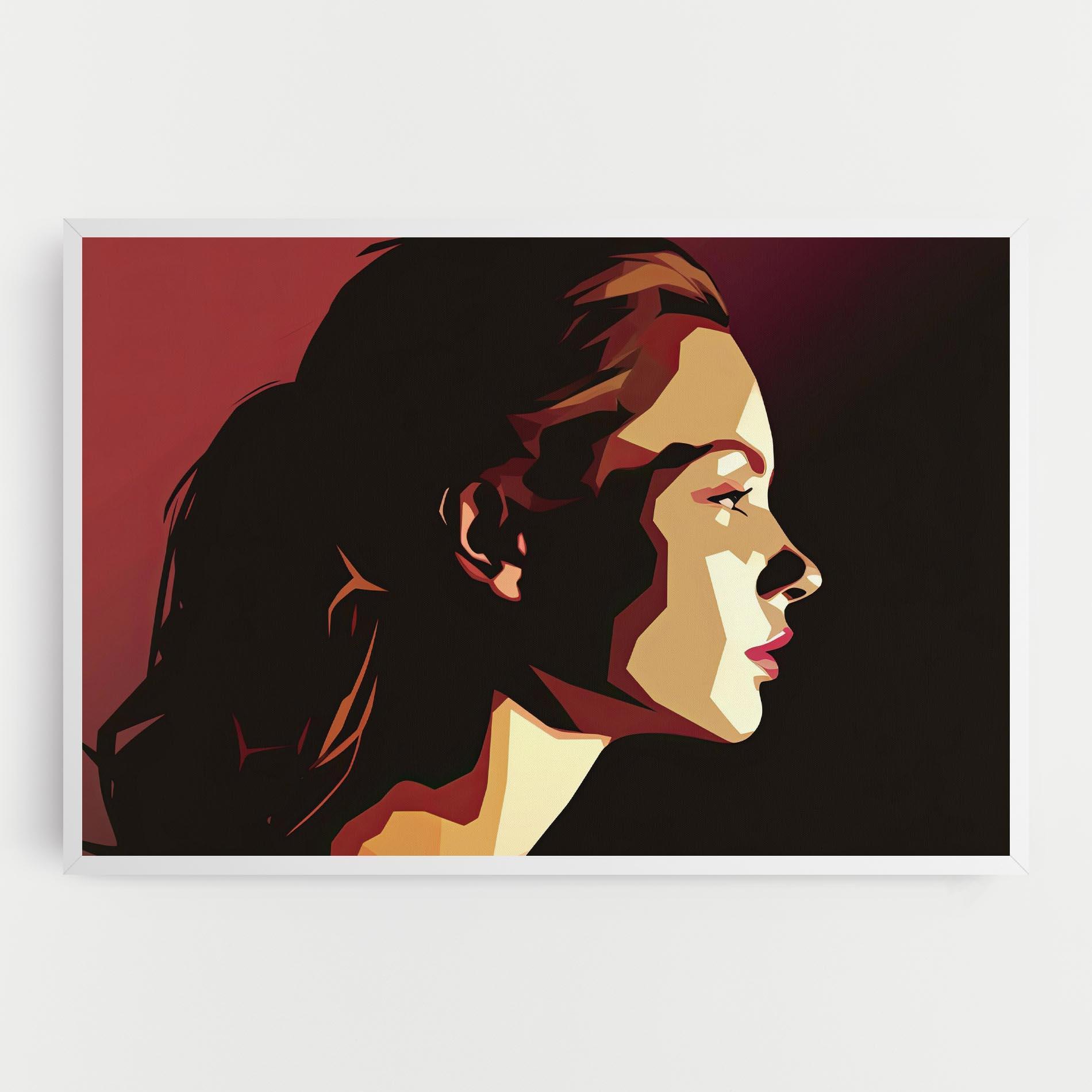 Tablou Canvas Cream Red Pop Art mockup 0