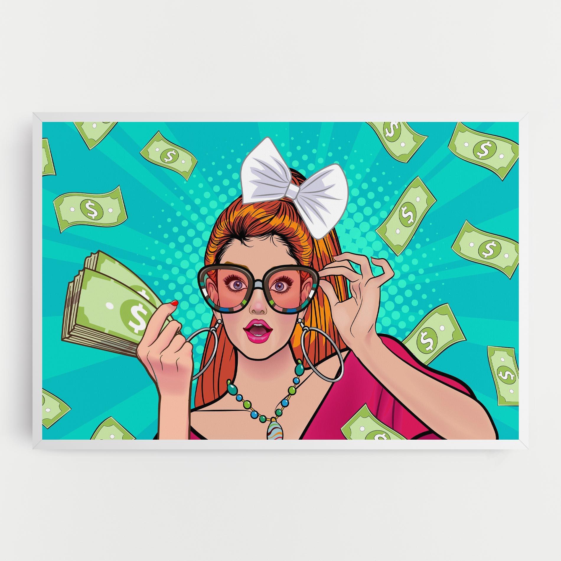 Tablou Canvas Money Pop Art mockup 0