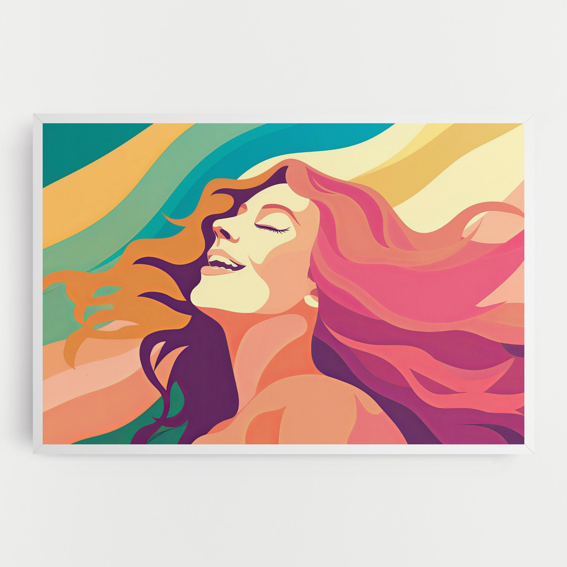 Tablou Canvas Pink Pop Hair mockup 0