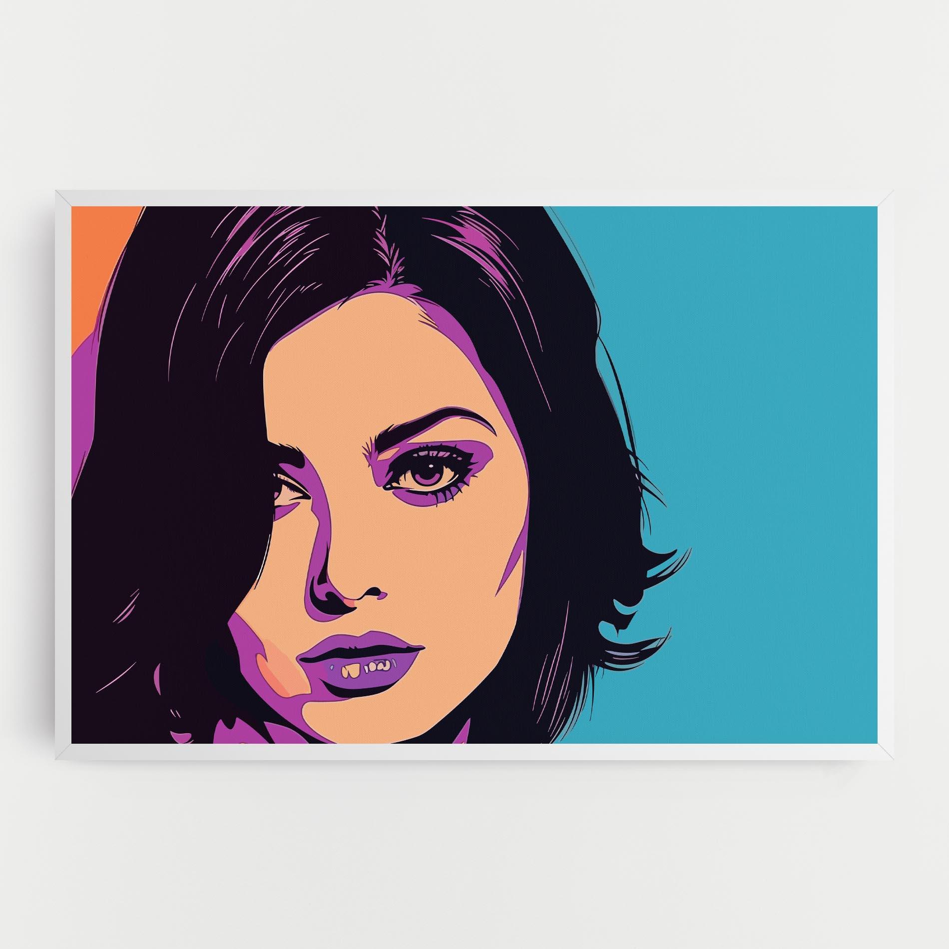 Tablou Canvas Pop Purple Woman mockup 0