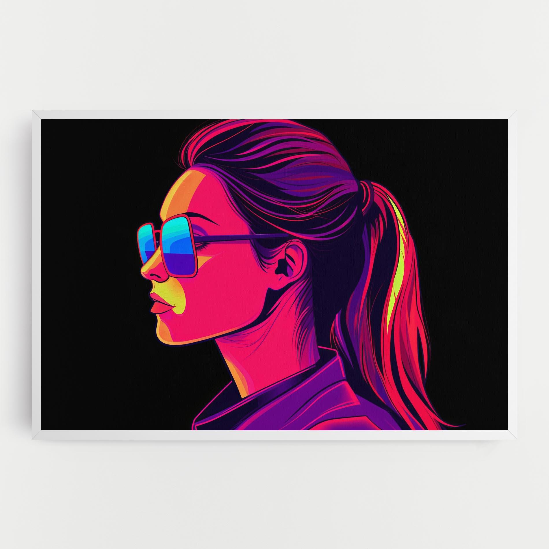 Tablou Canvas Purple Pop Hair mockup 0