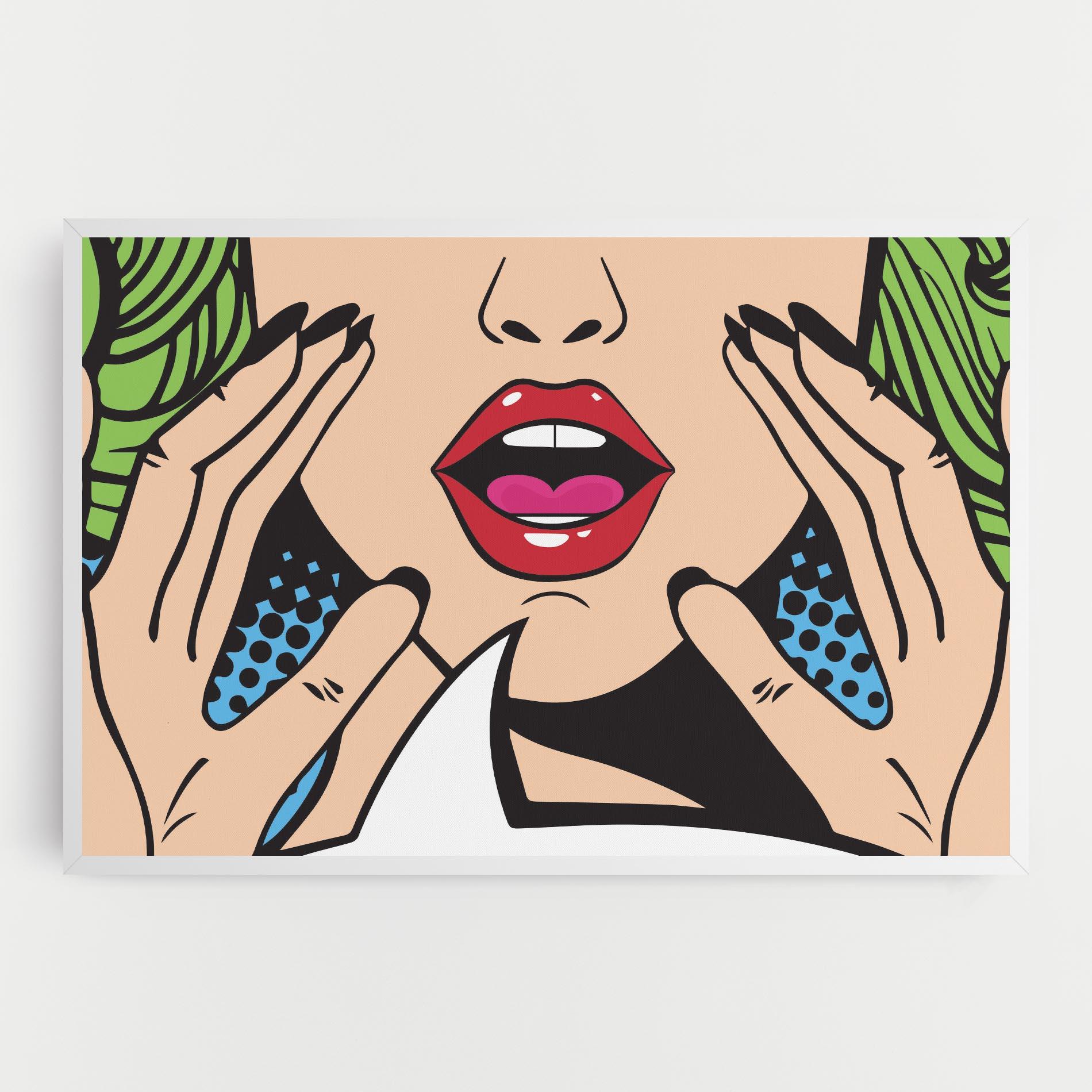 Tablou Canvas Speaking Pop Art mockup 0