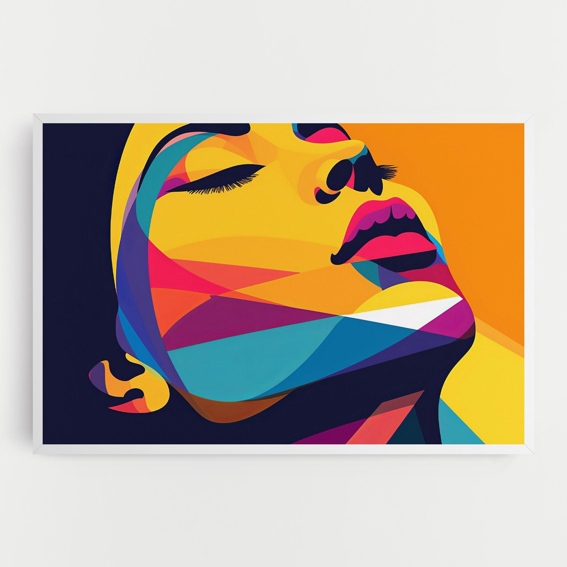 Tablou Canvas Yellow Pop Face mockup 0