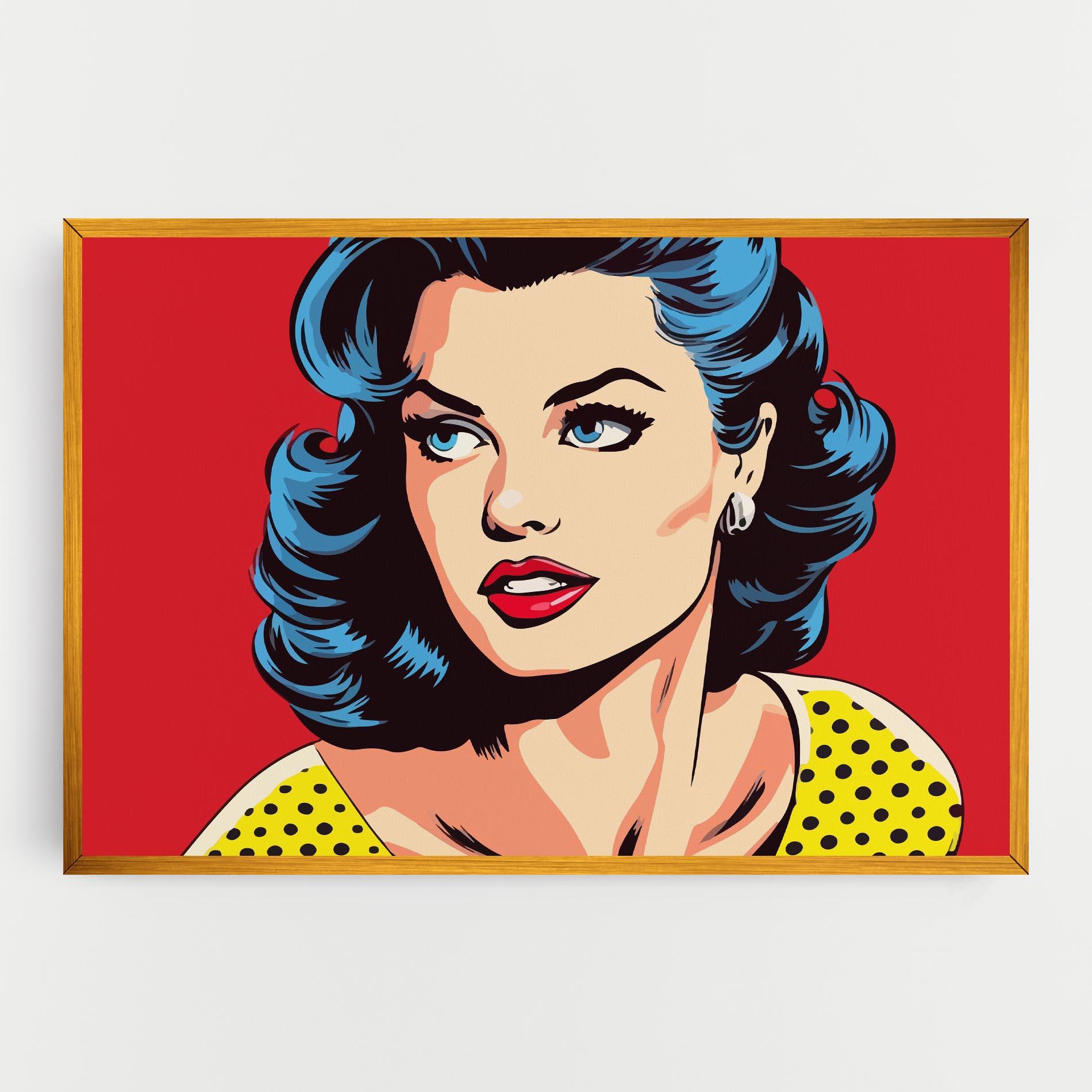 Tablou Canvas Blue Pop Eyes mockup 0