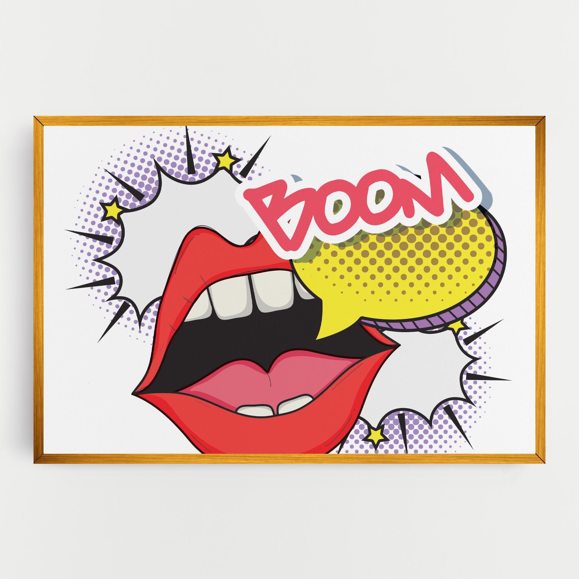 Tablou Canvas Boom Pop Art mockup 0
