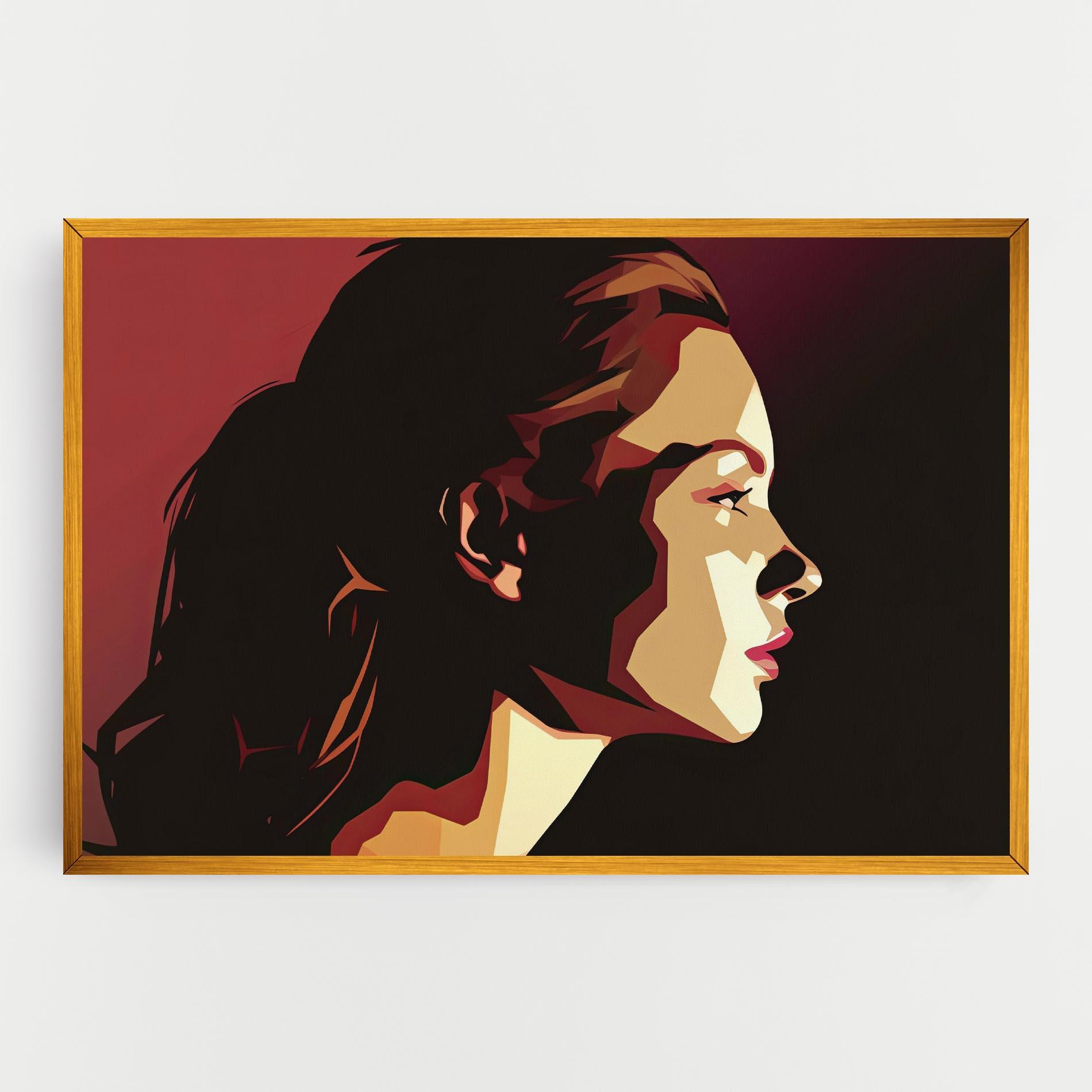 Tablou Canvas Cream Red Pop Art mockup 0