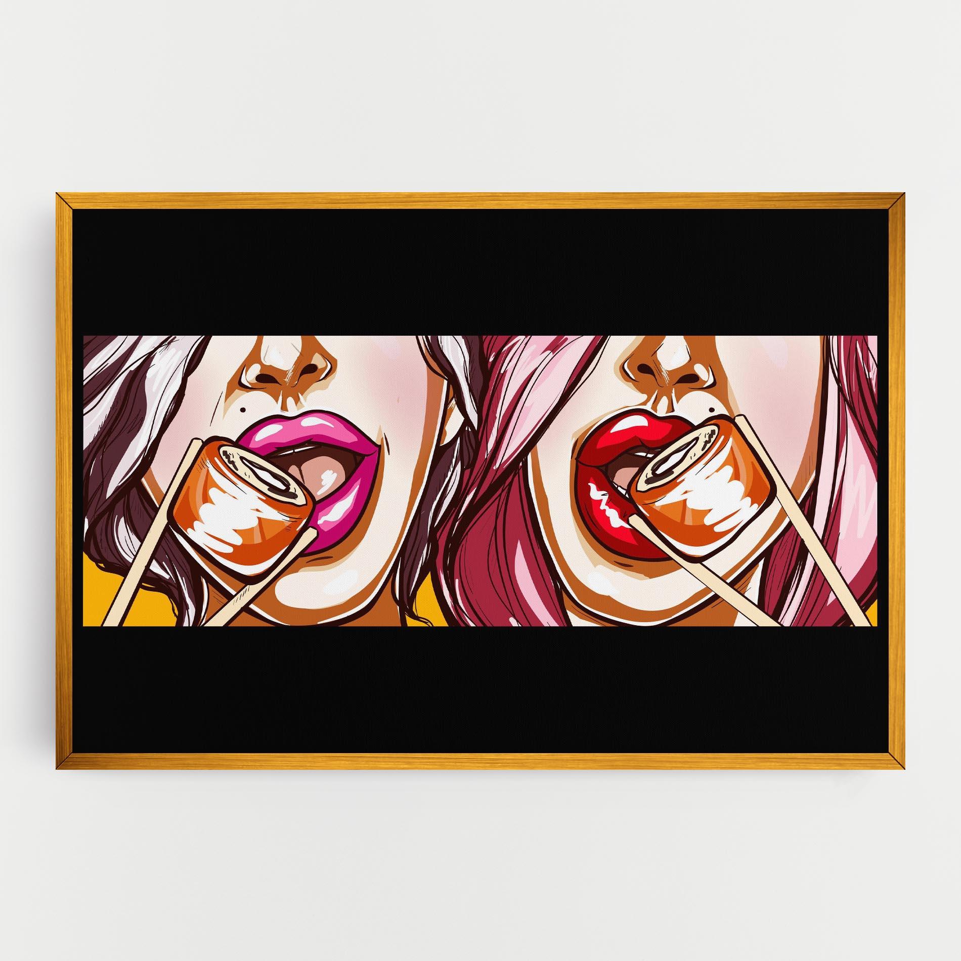 Tablou Canvas Pop Art Sushi mockup 0