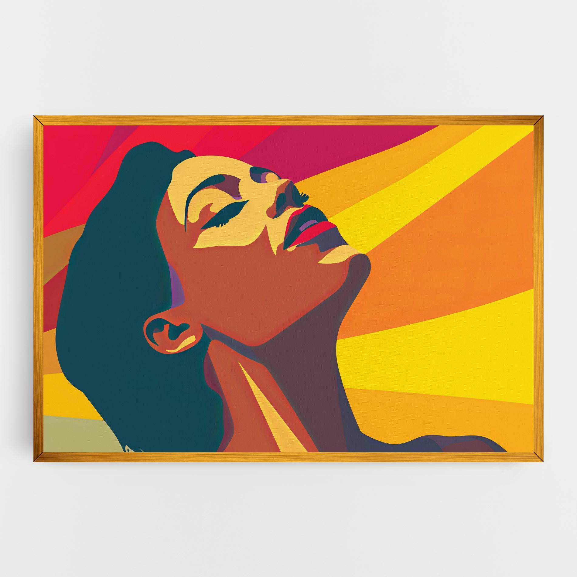 Tablou Canvas Pop Female Color mockup 0