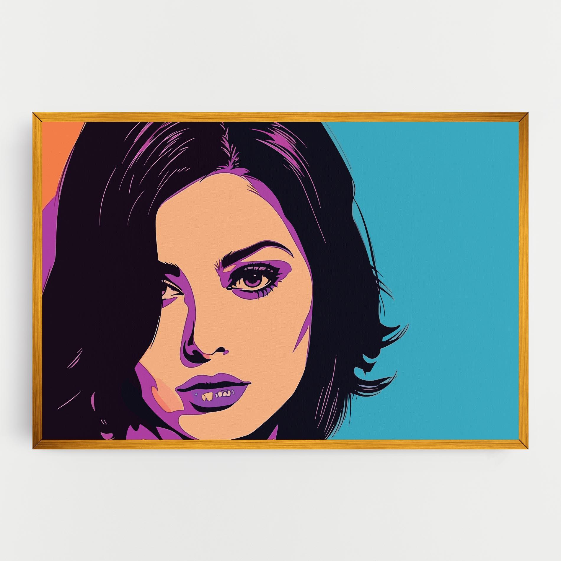 Tablou Canvas Pop Purple Woman mockup 0