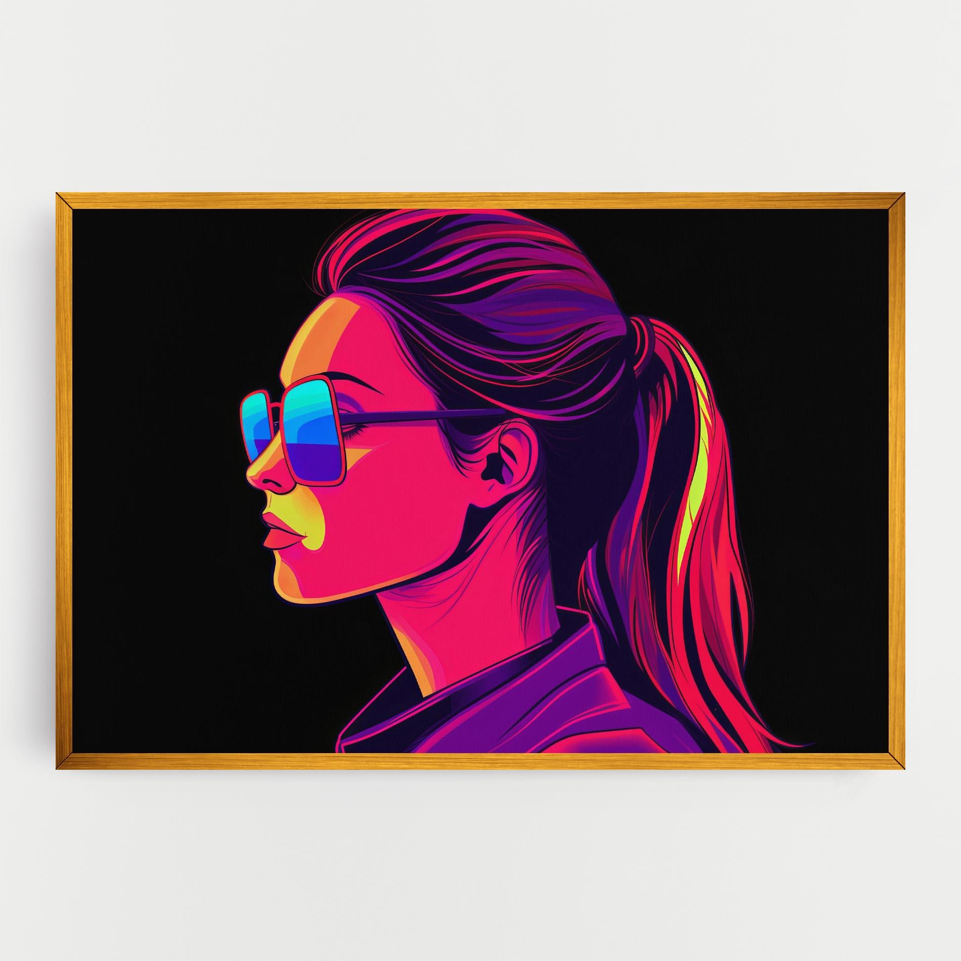 Tablou Canvas Purple Pop Hair mockup 0