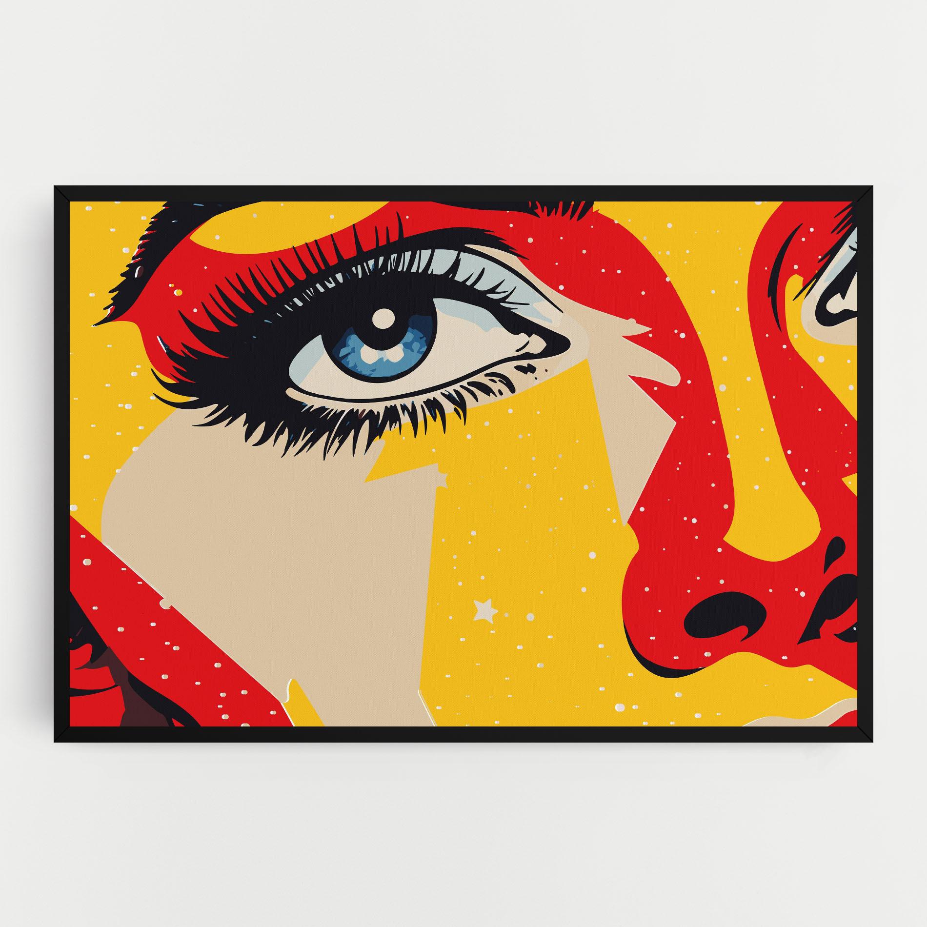 Tablou Canvas Blue Pop Eye mockup 0